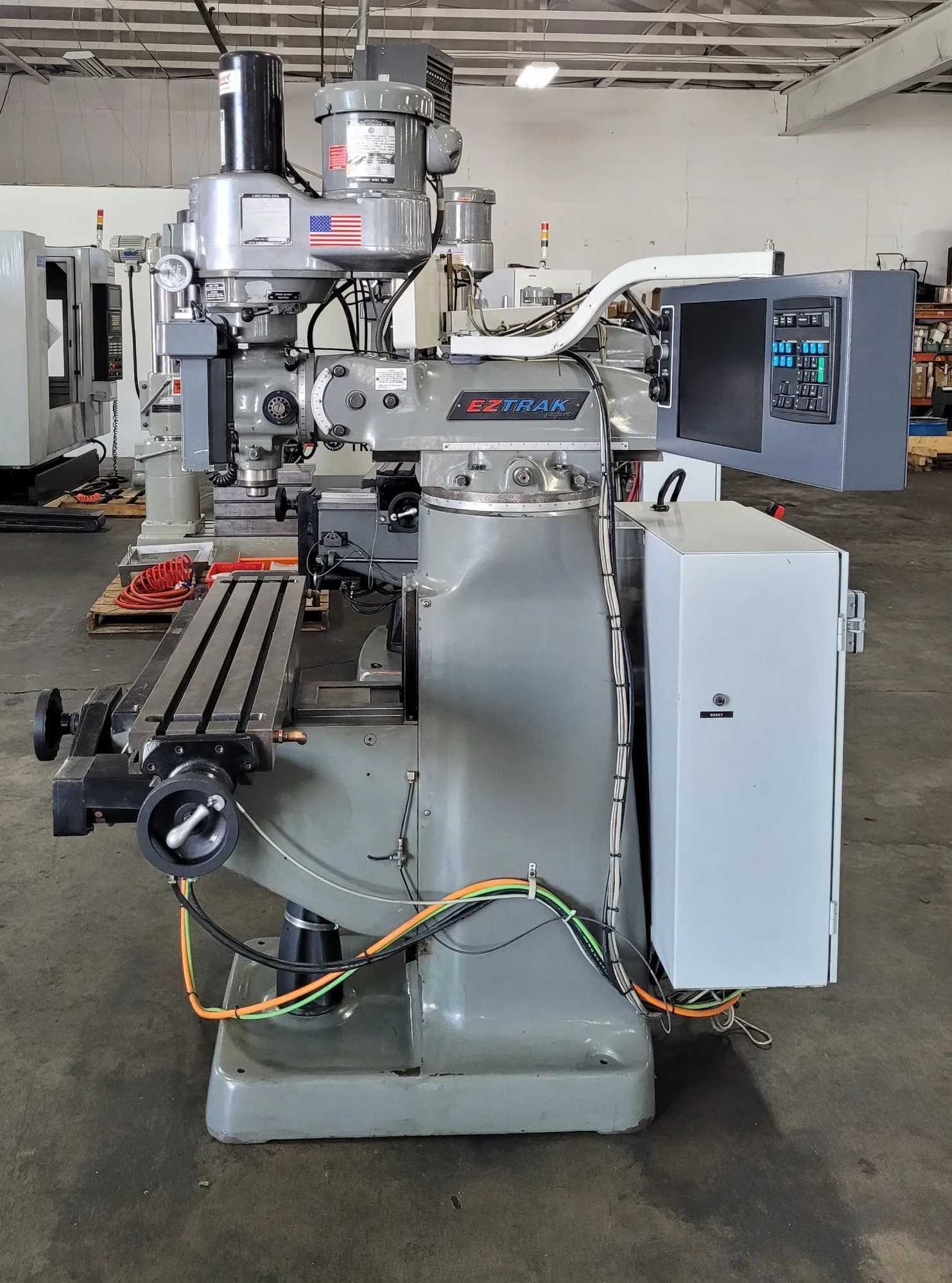 Bridgeport Ez-Trak Dx CNC Vertical Mill 9X48, 2HP, 4200 RPM, 3 Axis Precision - VERTICAL MILLING MACHINES