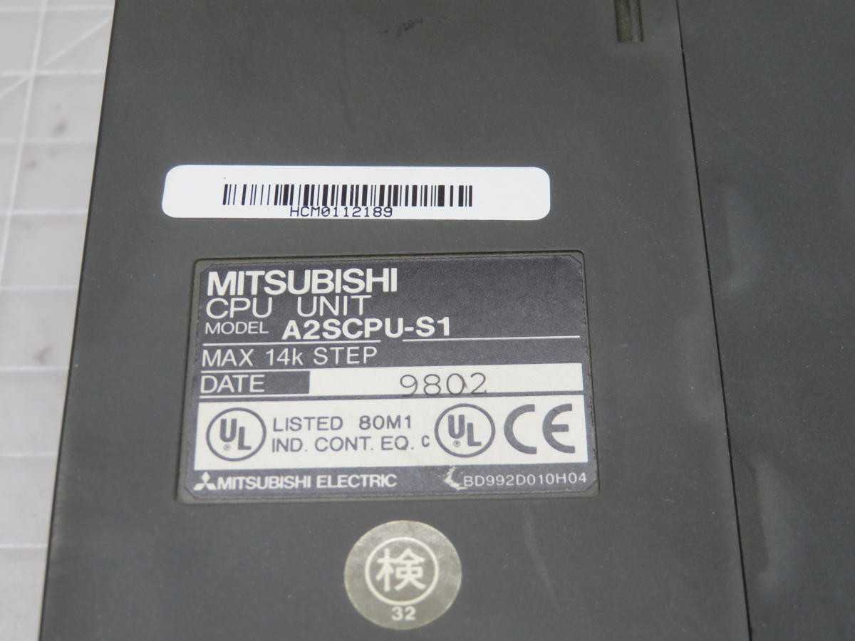 MITSUBISHI A2SCPU-S1 CPU UNIT T210830 - PLC MODULES