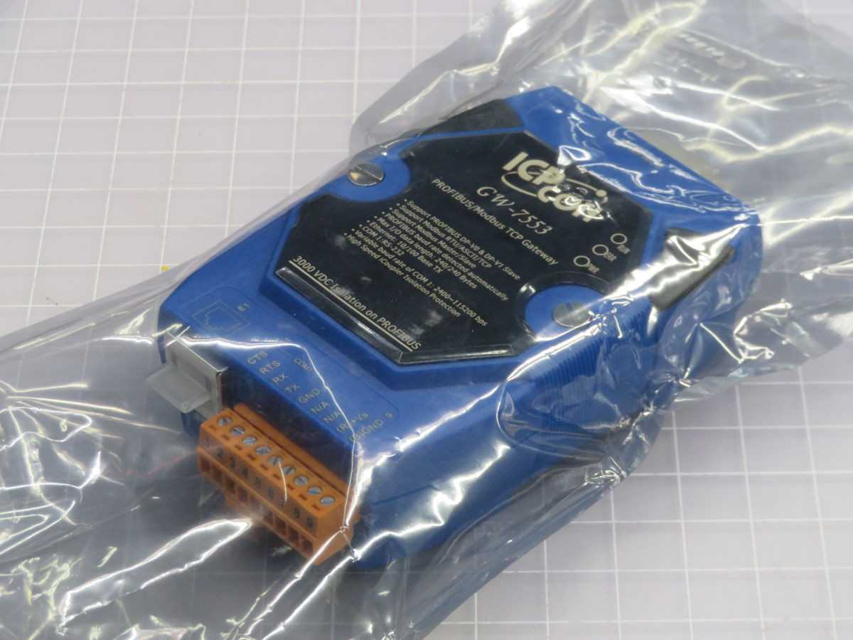 ICP DAS GW-7553-B CR PROFIBUS / MODBUS TCP GATEWAY T259031 - AUTOMATION & CONTROLS