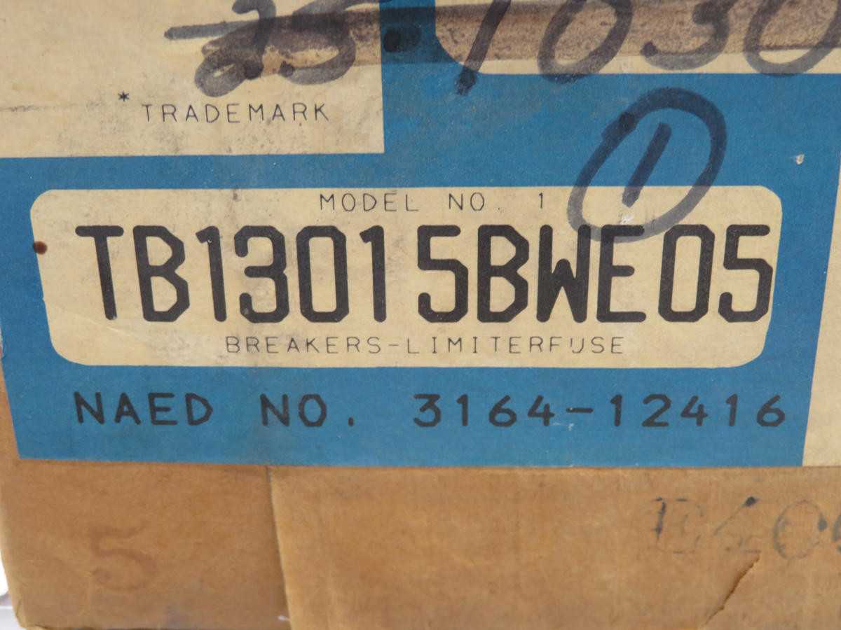 GE TB13015BWE05 Circuit Breaker T217245 - Reliable Power Protection Solution - CIRCUIT BREAKERS
