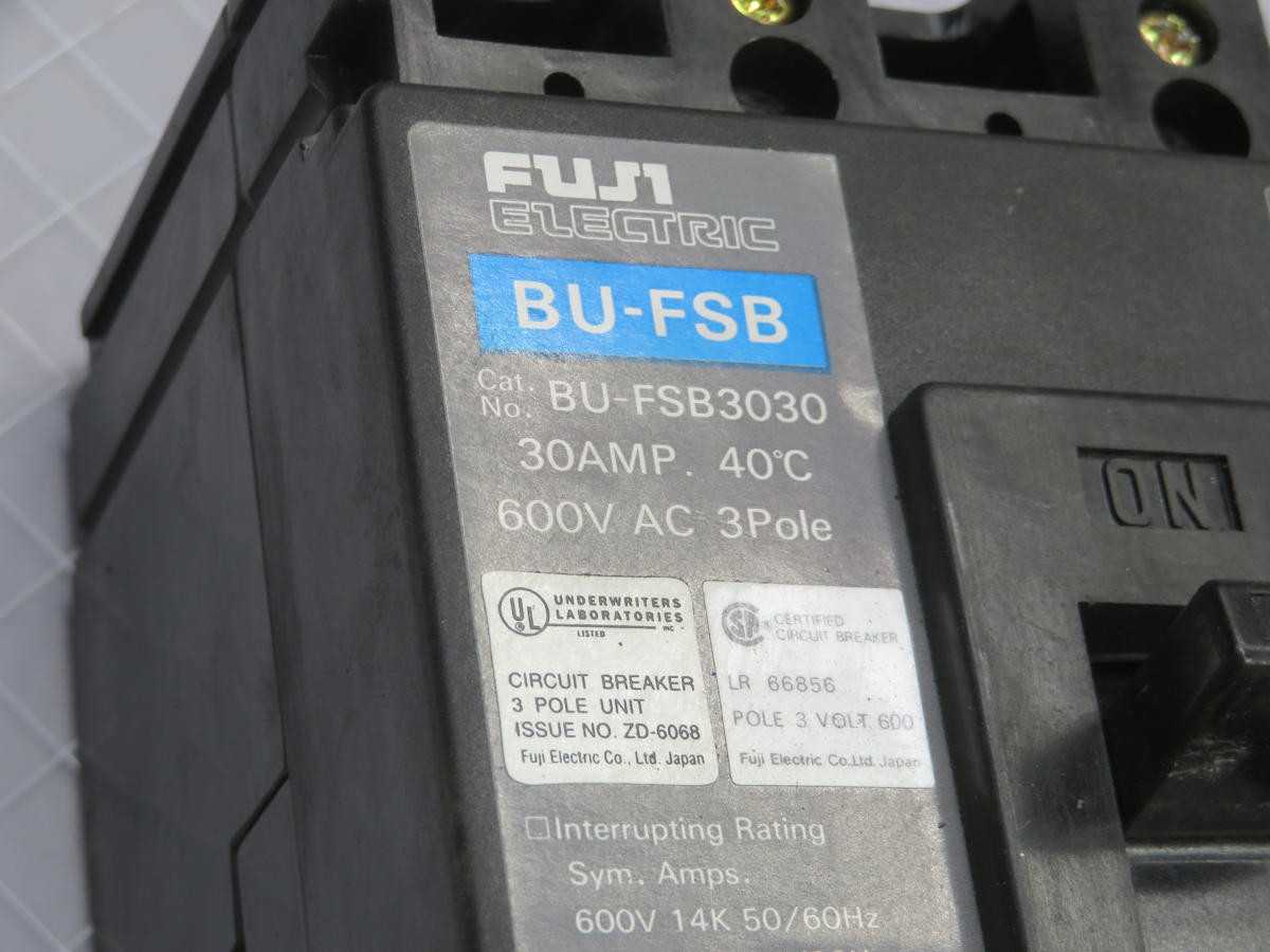 FUJI ELECTRIC BU-FSB3030 CIRCUIT BREAKER T244582 - CIRCUIT BREAKERS