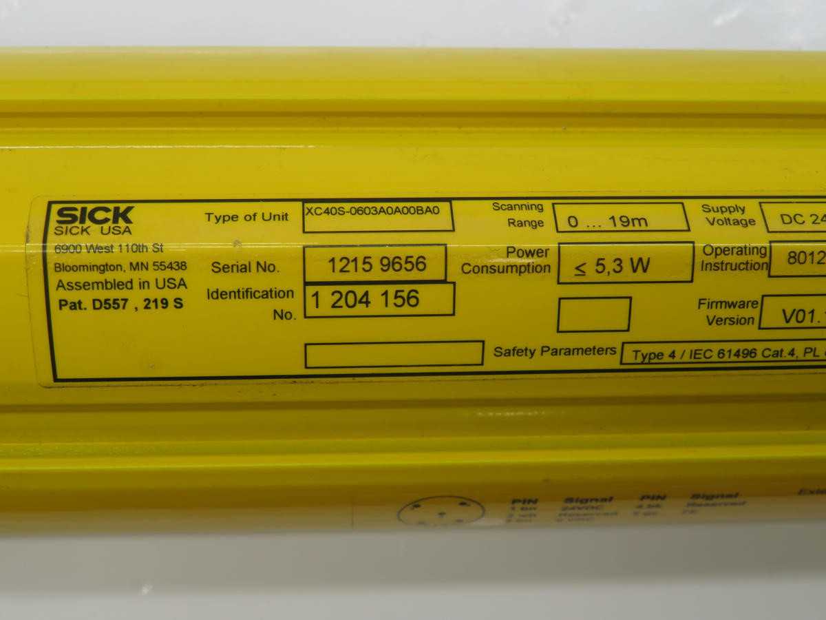 SICK XC40S-0603A0A00BA0 Safety System - Reliable Protection T235682 - SENSORS