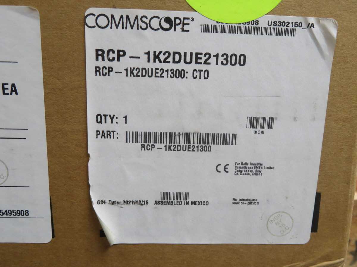 COMMSCOPE RCP-1K2DUE21300 RAPIDFIBER TERMINATION PANEL T252178 - FIBER OPTIC CABLE