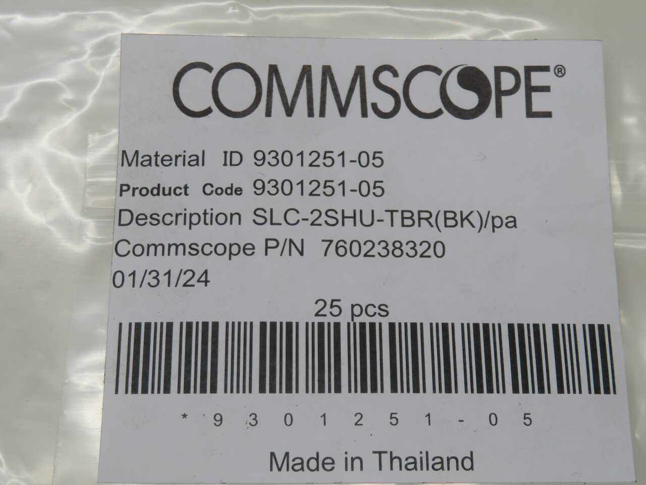 Lot Of 125 CommScope 760238320 Duplex Low Profile Adapter Shutter Assembly T2718 - FIBER OPTIC CABLE