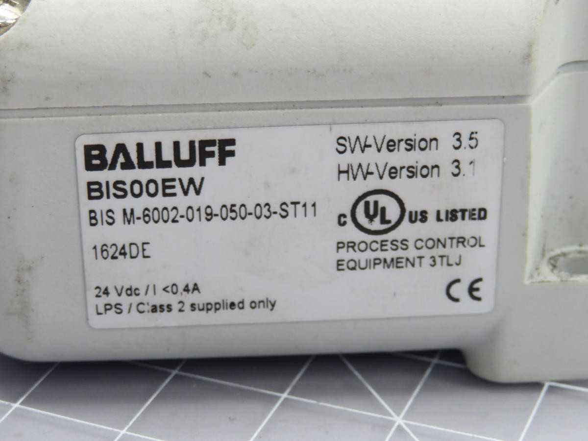 Balluff BIS00EW BIS M-6002-019-050-03-ST11 Processor Unit Interface T213419 - SENSORS