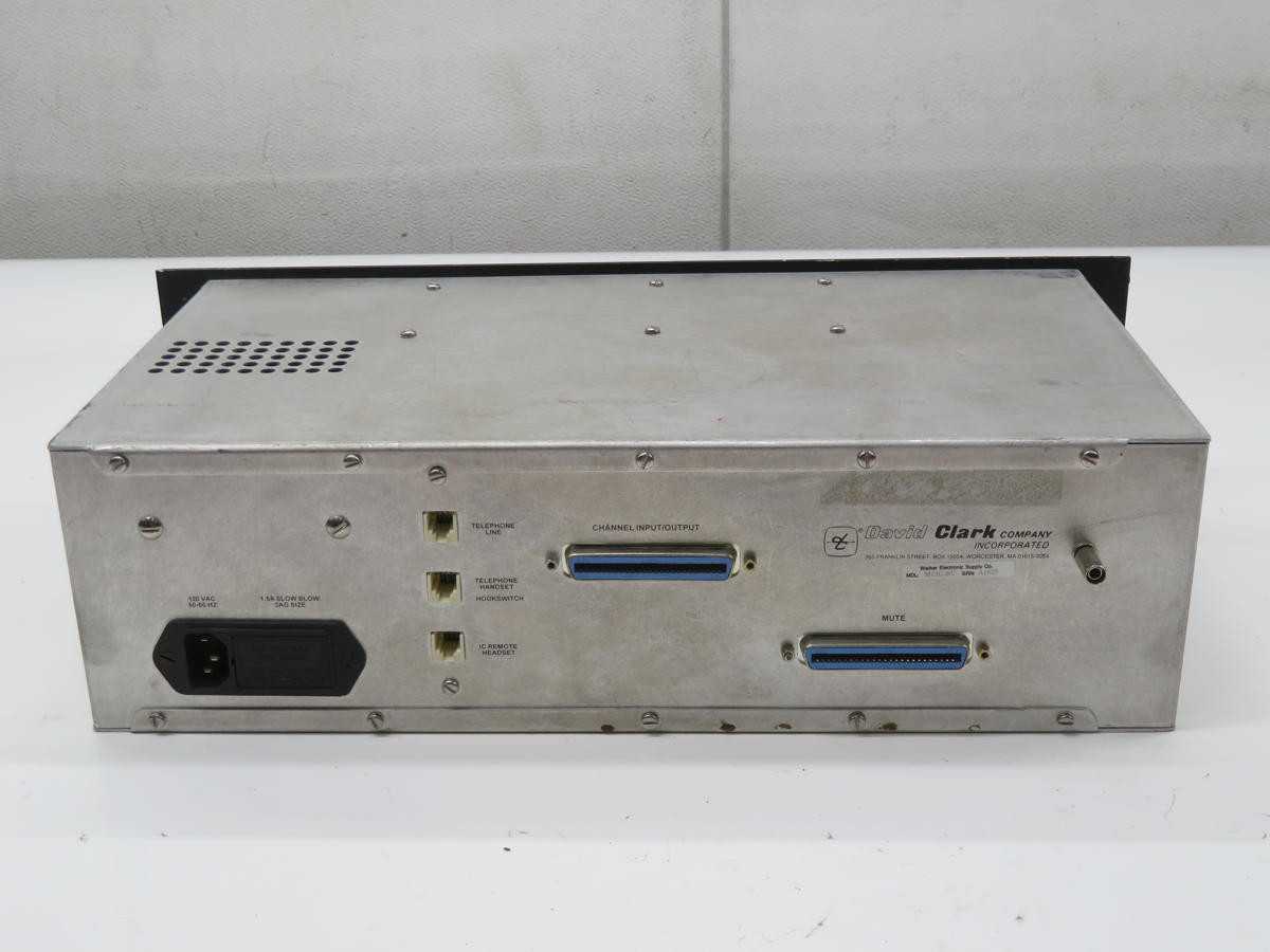 DAVID CLARK MCIC-BU MULTI-CHANNEL DESKTOP INTERCOM T236261 - AUTOMATION & CONTROLS