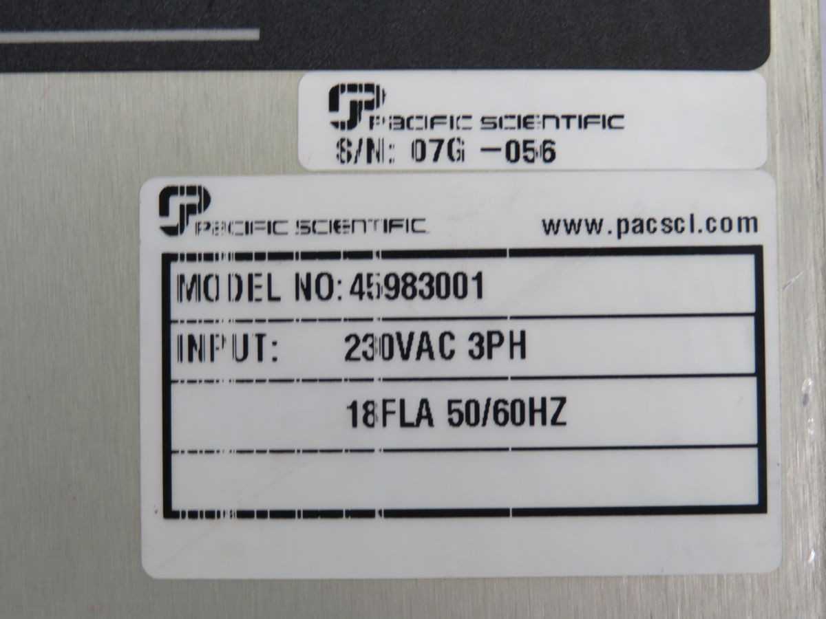 PACIFIC SCIENTIFIC 45983001 SERVO DRIVE AMPLIFIER T248527 - SERVO MOTORS