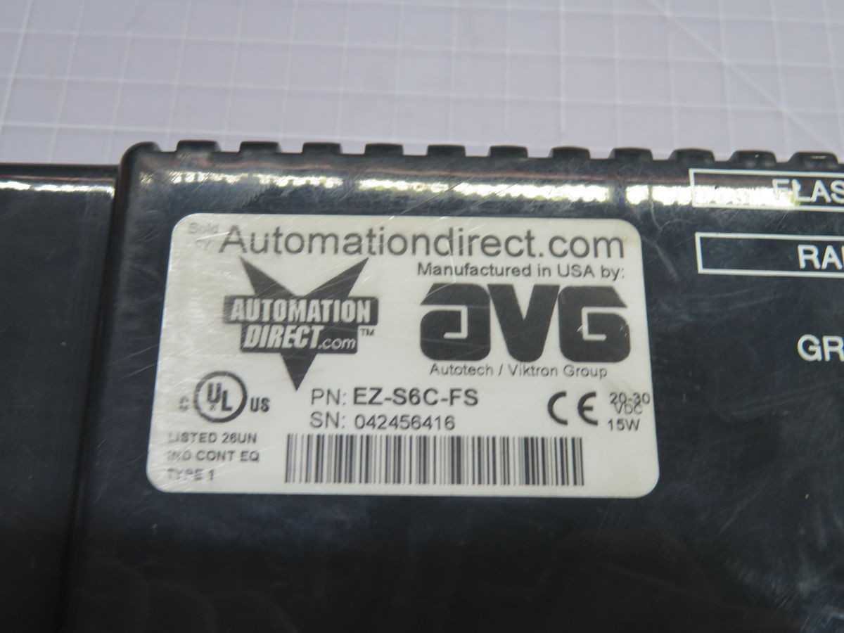 Automation Direct EZ-S6C-FS Operator Panel T254399 - Reliable Control Solution - HMIS & DISPLAYS
