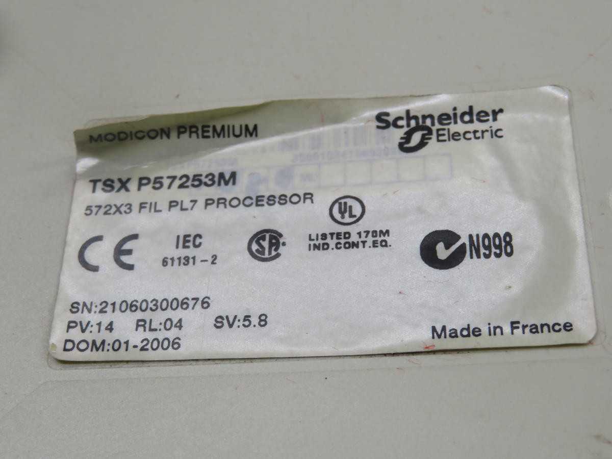 SCHNEIDER TSX P57253M PLC PROCESSOR/CONTROLLER T229008 - PLC MODULES