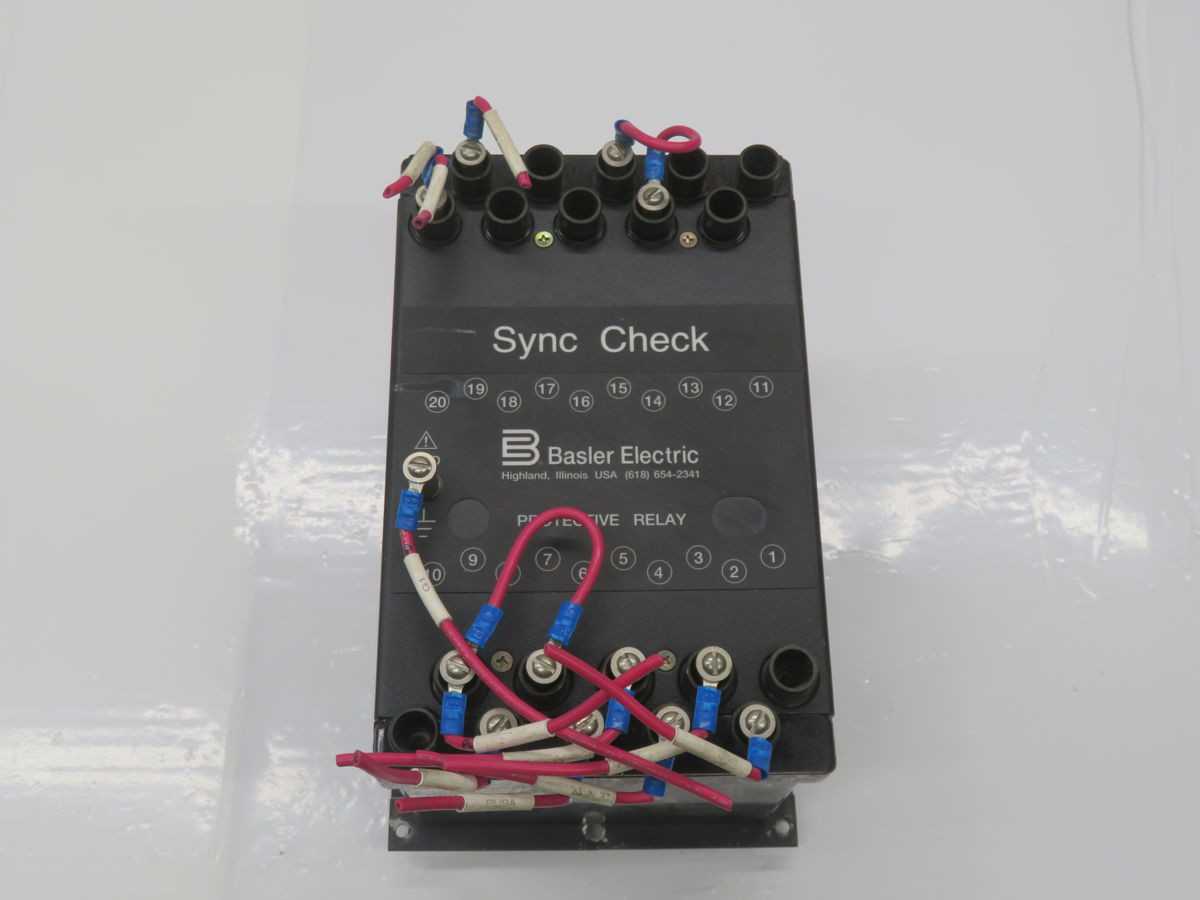 Basler Electric BE1-25 M1E A6R A5R1F Sync-Check Relay T243705 - PROTECTION RELAY