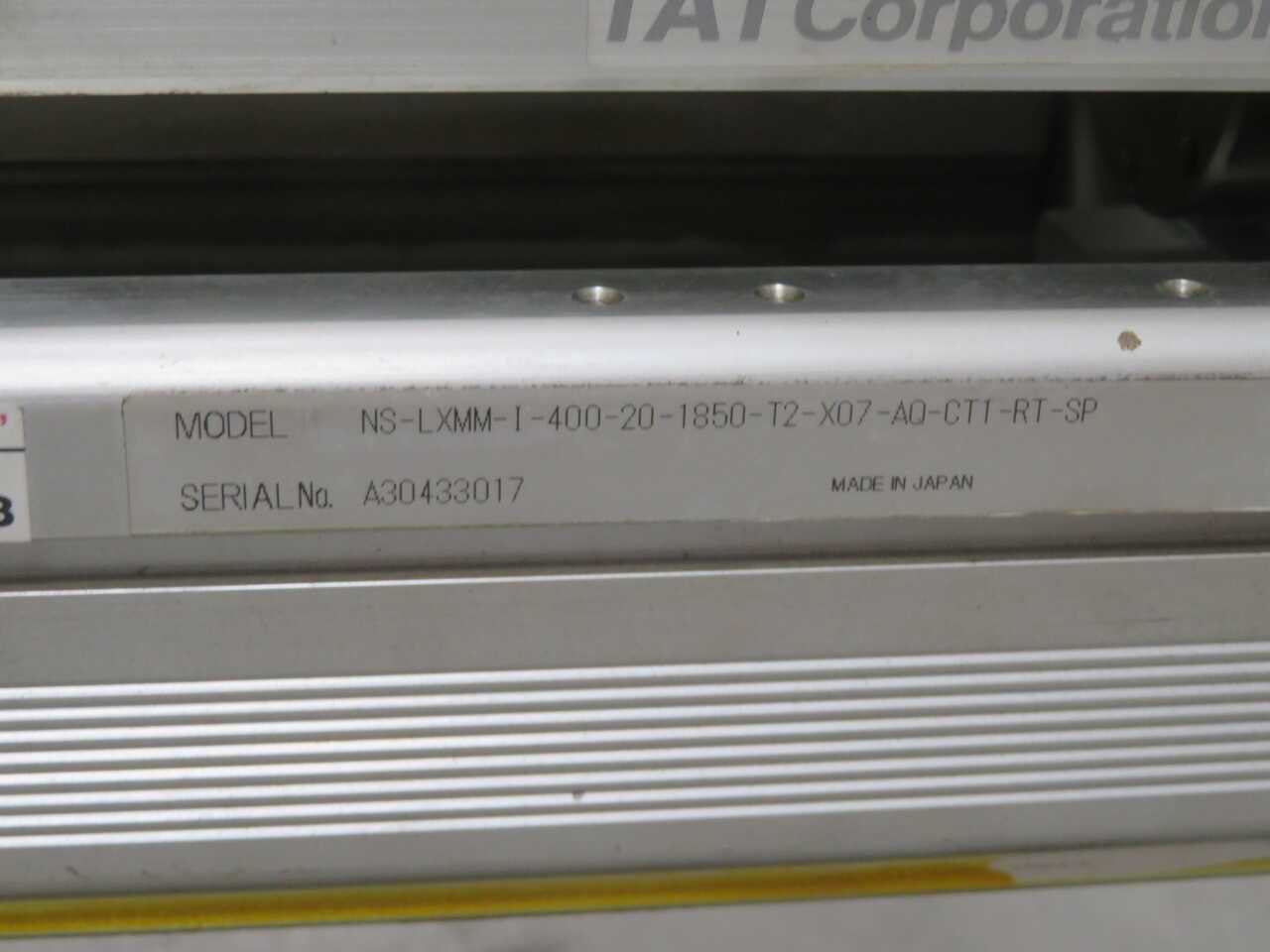 IAI NS-LXMM-I-400-20-1850-T2-X07-AO-CT1-RT-SP MULTI-SLIDER LINEAR ROBOT 400W 1850MM STROKE - SERVO