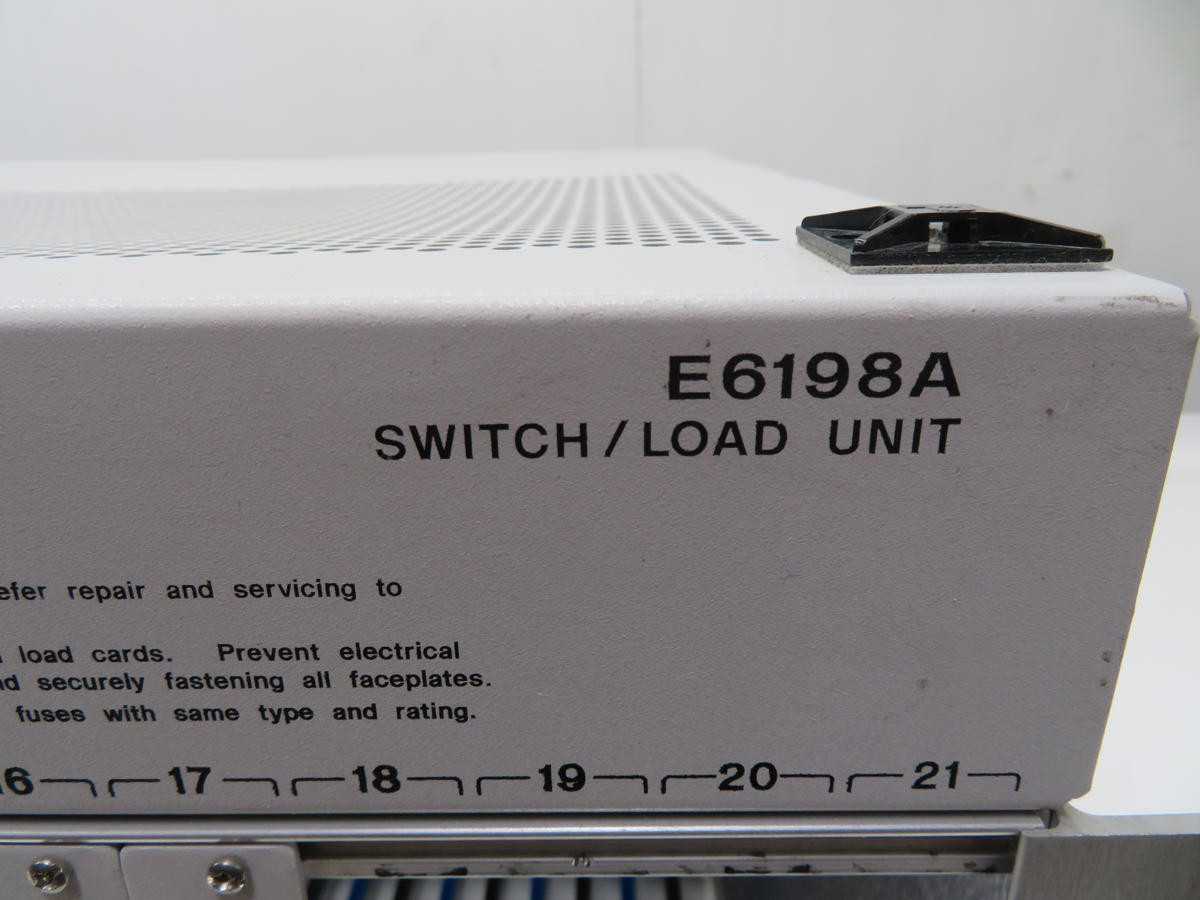 Agilent E6198A 21-Slot Switch/Load Unit T207488 - AUTOMATION & CONTROLS