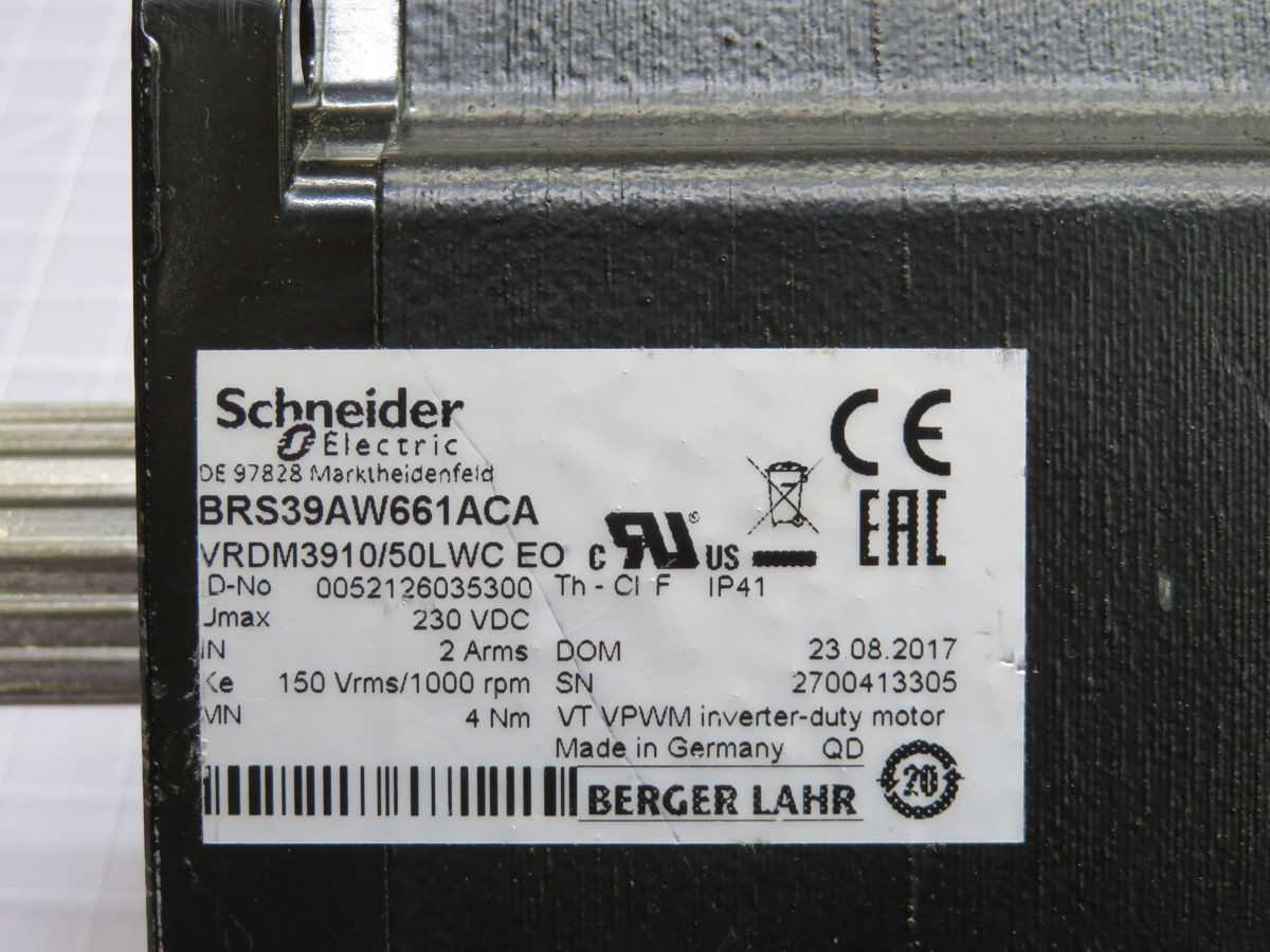 SCHNEIDER BRS39AW661ACA LEXIUM STEPPER MOTOR BH0323 - ELECTRIC MOTORS