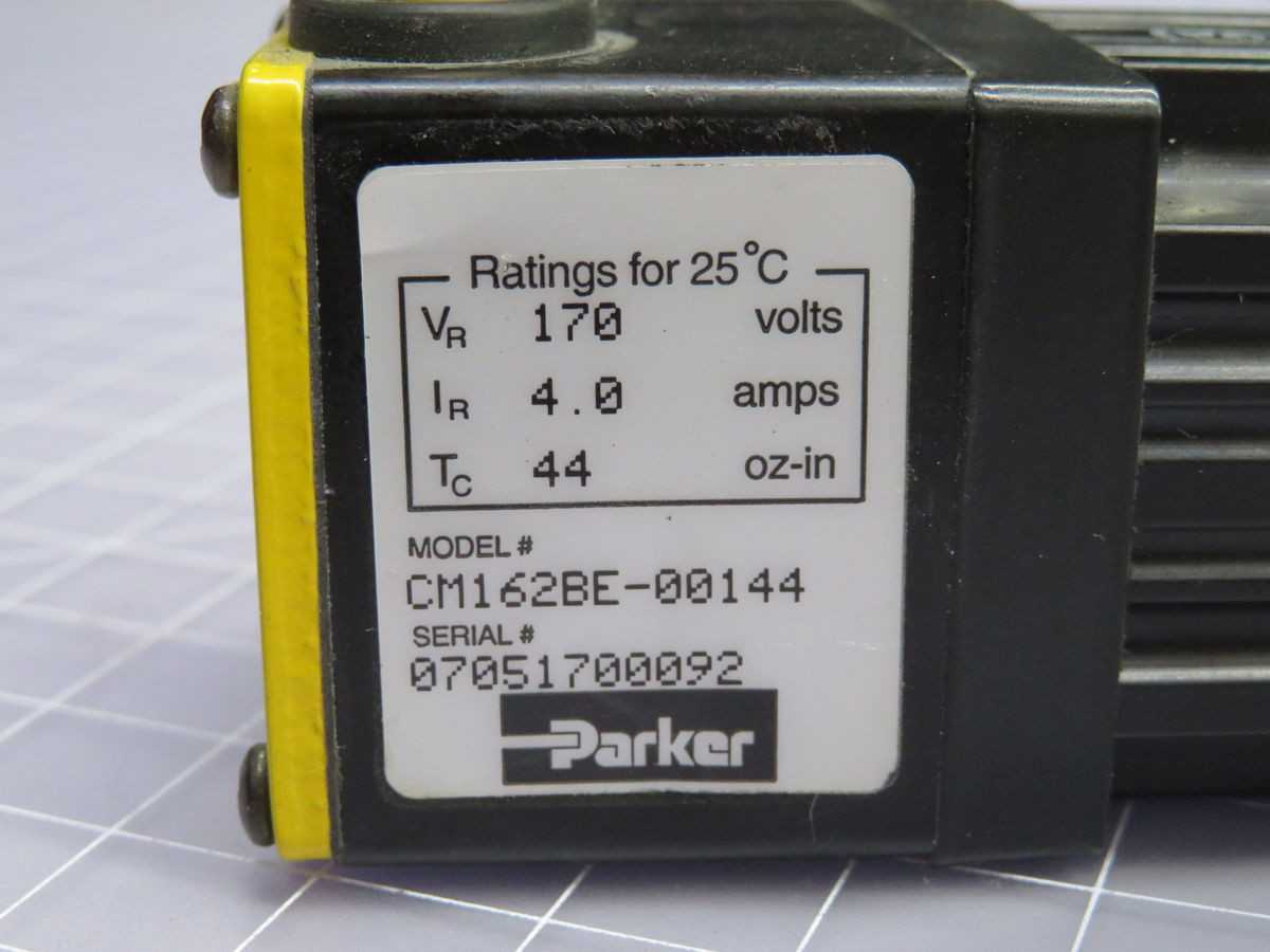 PARKER CM162BE-00144 SERVO MOTOR T253458 - SERVO