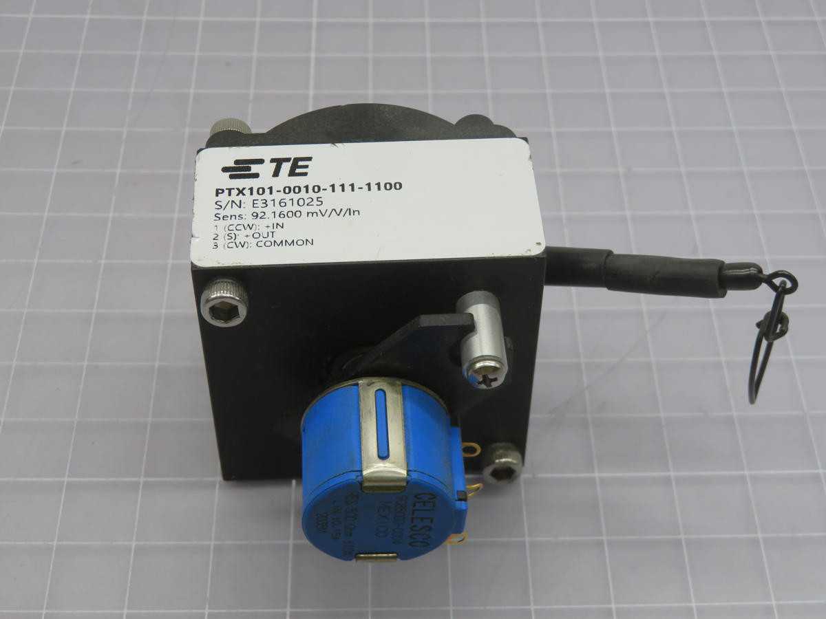 TE Connectivity PTX101-0010-111-1100 Draw Wire Linear Encoder Sensor - SENSORS