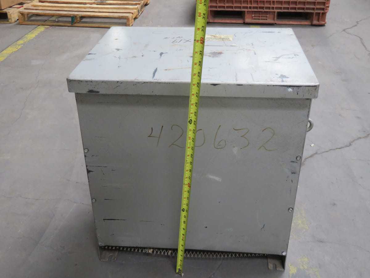 BURTON 121D247-1 POWER TRANSFORMER 30 KVA 3 PH 480 V T196970 - DRY TRANSFORMERS