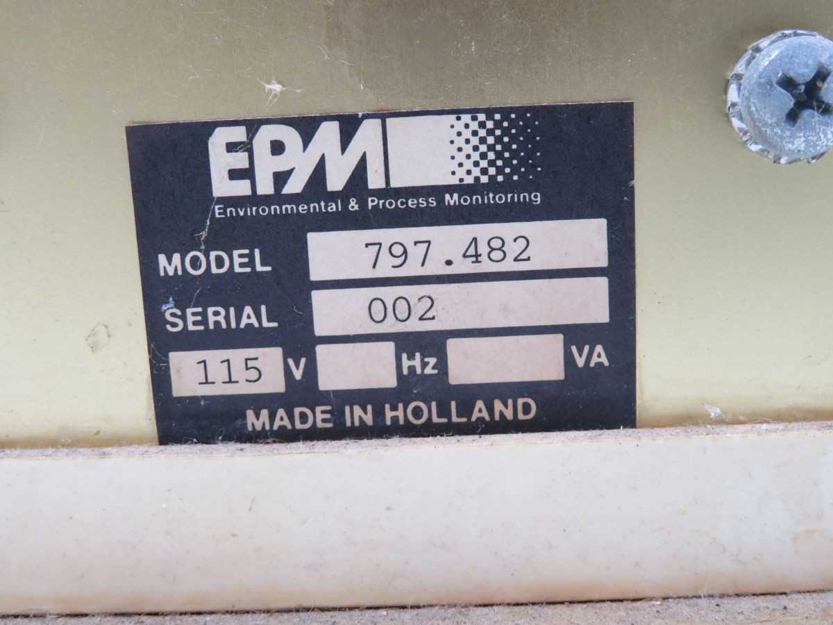 EPM 797.482 DUAL CONTROL PANEL T257979 - OPERATOR CONTROLS