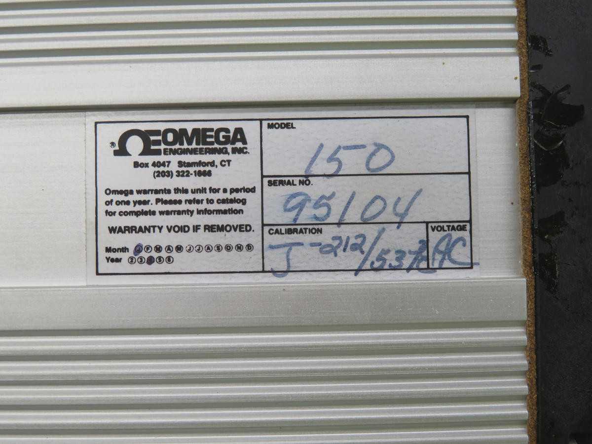 OMEGA 150 TEMPERATURE CONTROLLER METER T233760 - TEMPERATURE CONTROLLERS