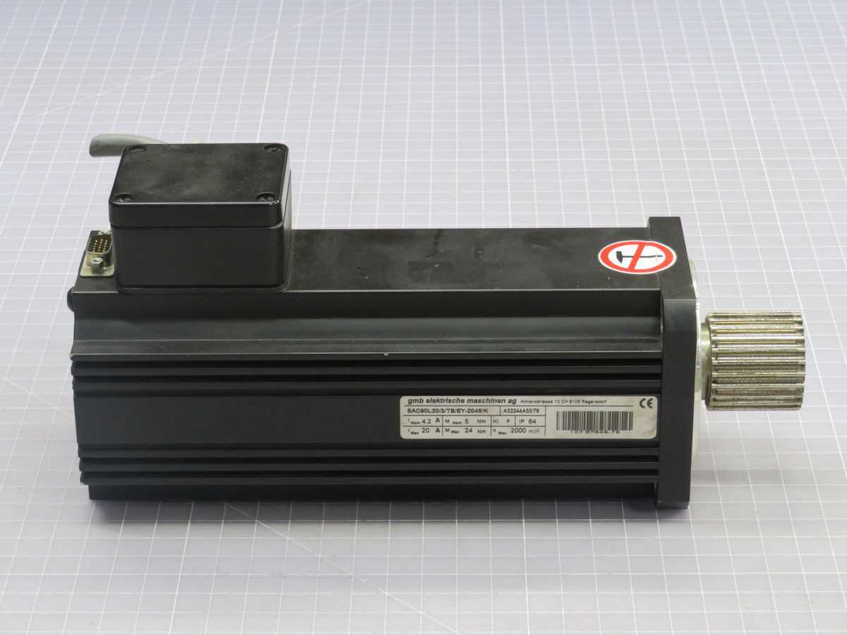 GMB SAC90L20/3/TB/EY-2048/K SERVO MOTOR T248011 - SERVO