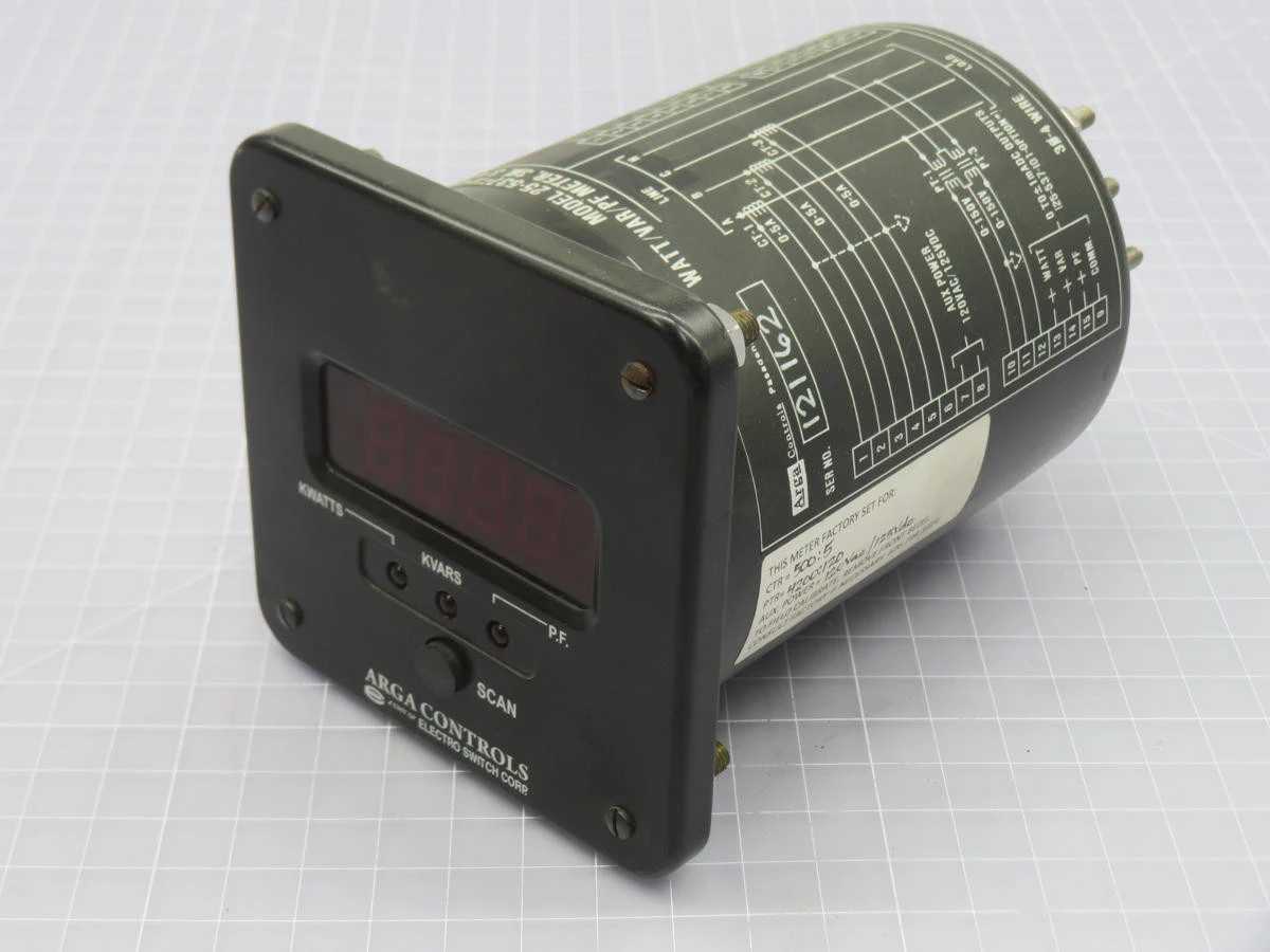 ARGA 25-537-I420 WATT/VAR/PF METER TRANSDUCER T216489 - PANEL METERS