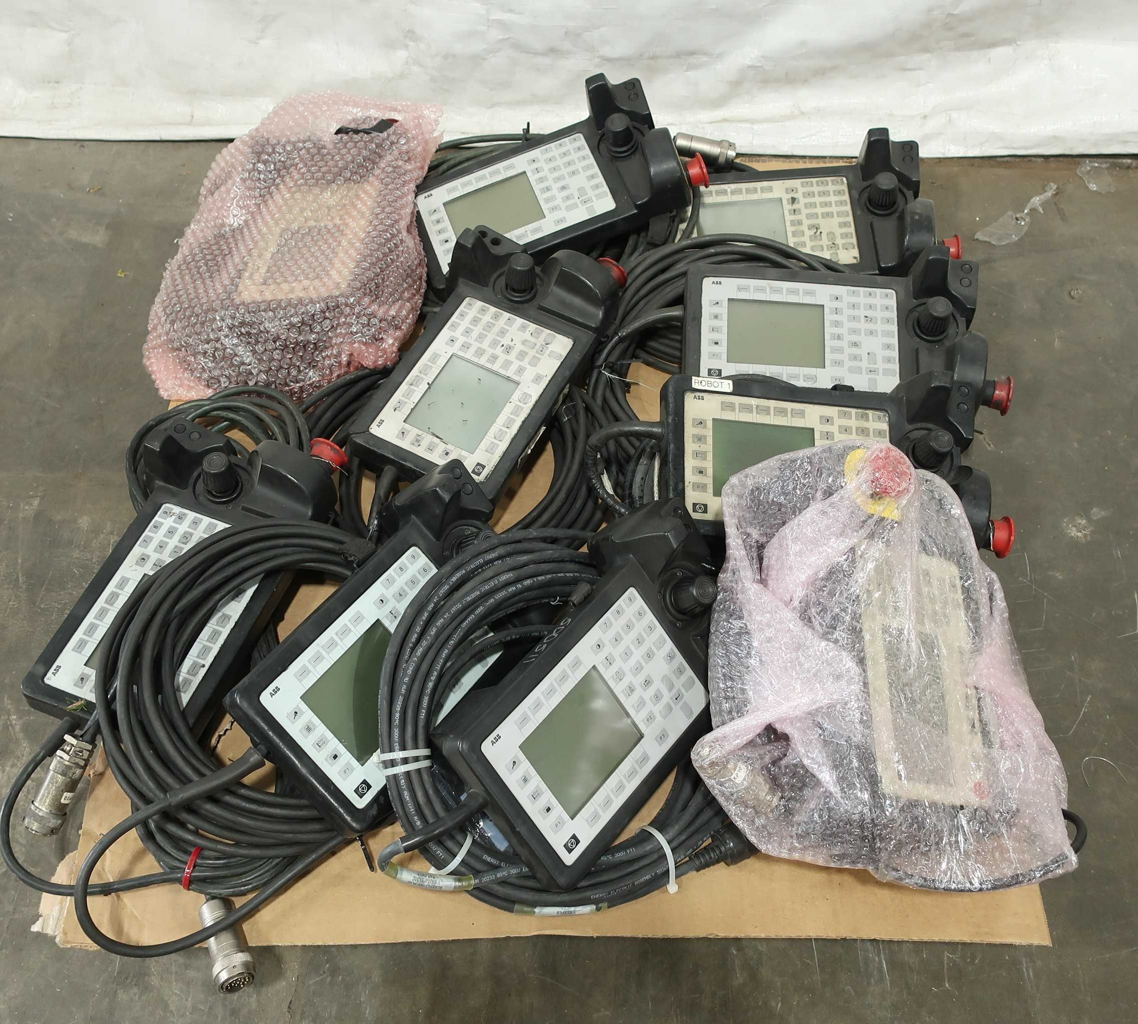 SKU 1785469 - 1 PALLET OF ASSORTED ABB TEACH PENDANTS - TEACH PENDANTS