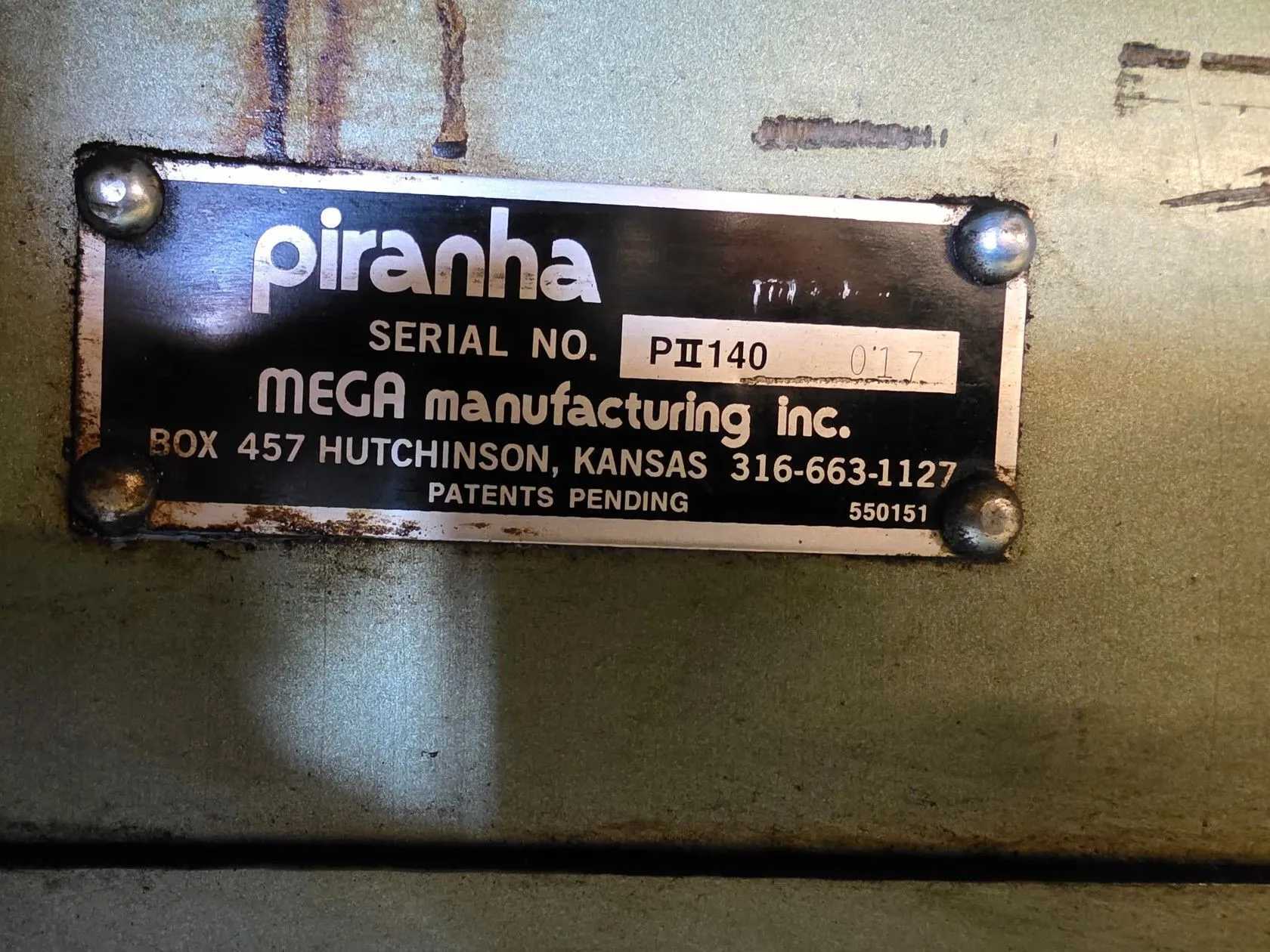 Piranha PII-140 Hydraulic Ironworker 6"X6"X5/8" - Includes Extensive Tooling! - IRONWORKERS