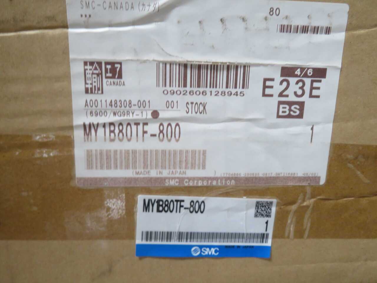 SMC MY1B80TF-800 PNEUMATIC RODLESS CYLINDER T272324 - PNEUMATIC CYLINDERS & ACTUATORS