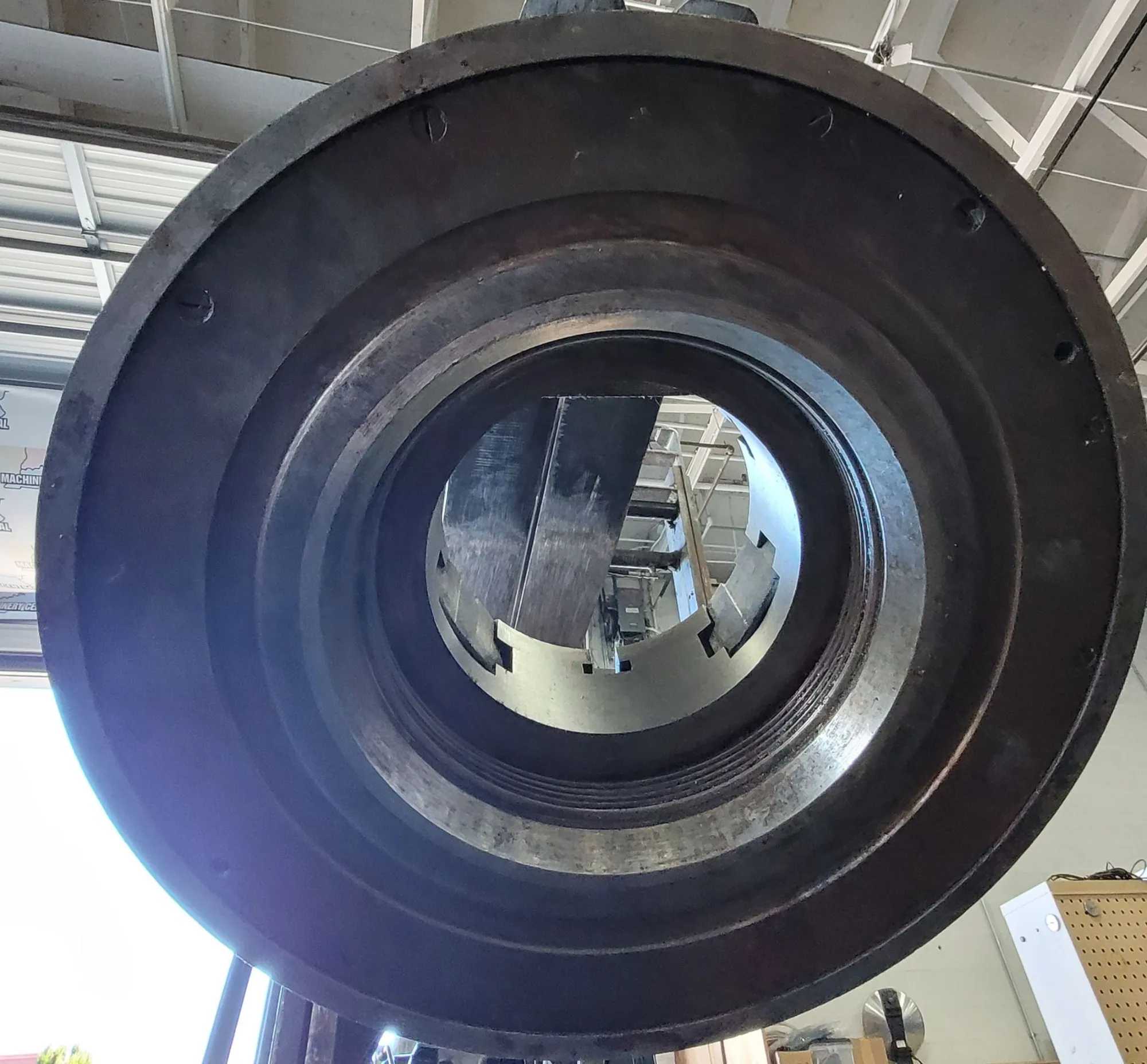 24” - 3 JAW INDEPENDENT OIL COUNTRY STYLE LATHE CHUCK – INTERNAL THREAD MOUNT - MACHINING ACCESSORIES & TOOLING
