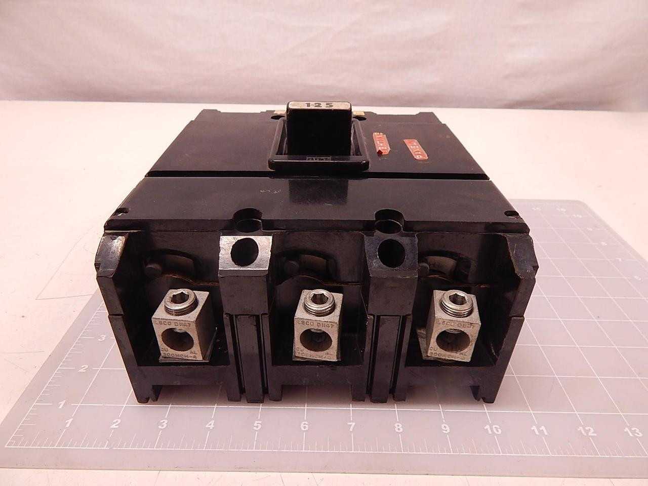 FPE NJL NJL631125 AB CIRCUIT BREAKER 125 A 600 V AC 3 POLE T81401 - CIRCUIT BREAKERS