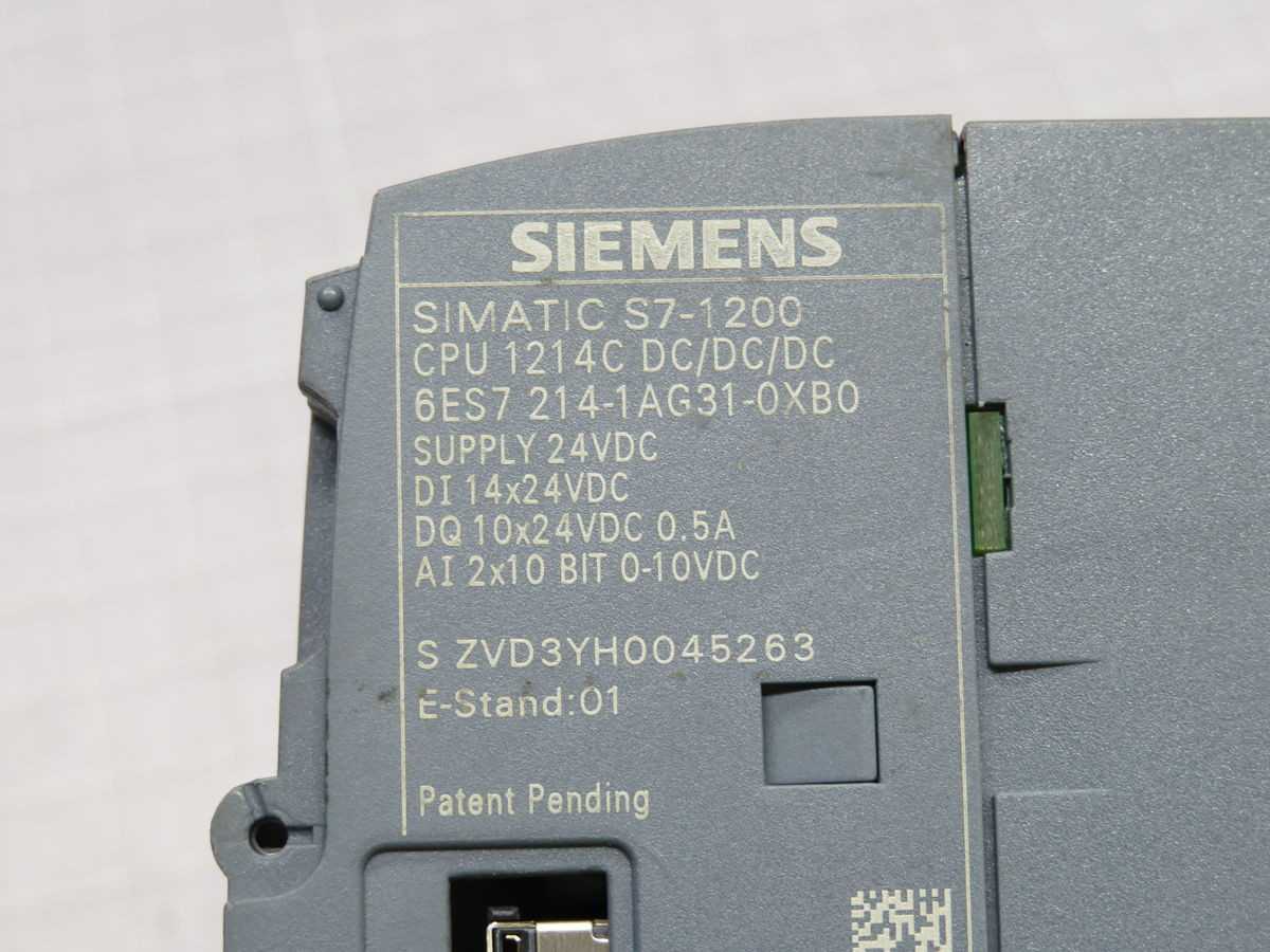 SIEMENS 6ES7214-1AG31-0XB0 CPU MODULE T247767 - PLC MODULES