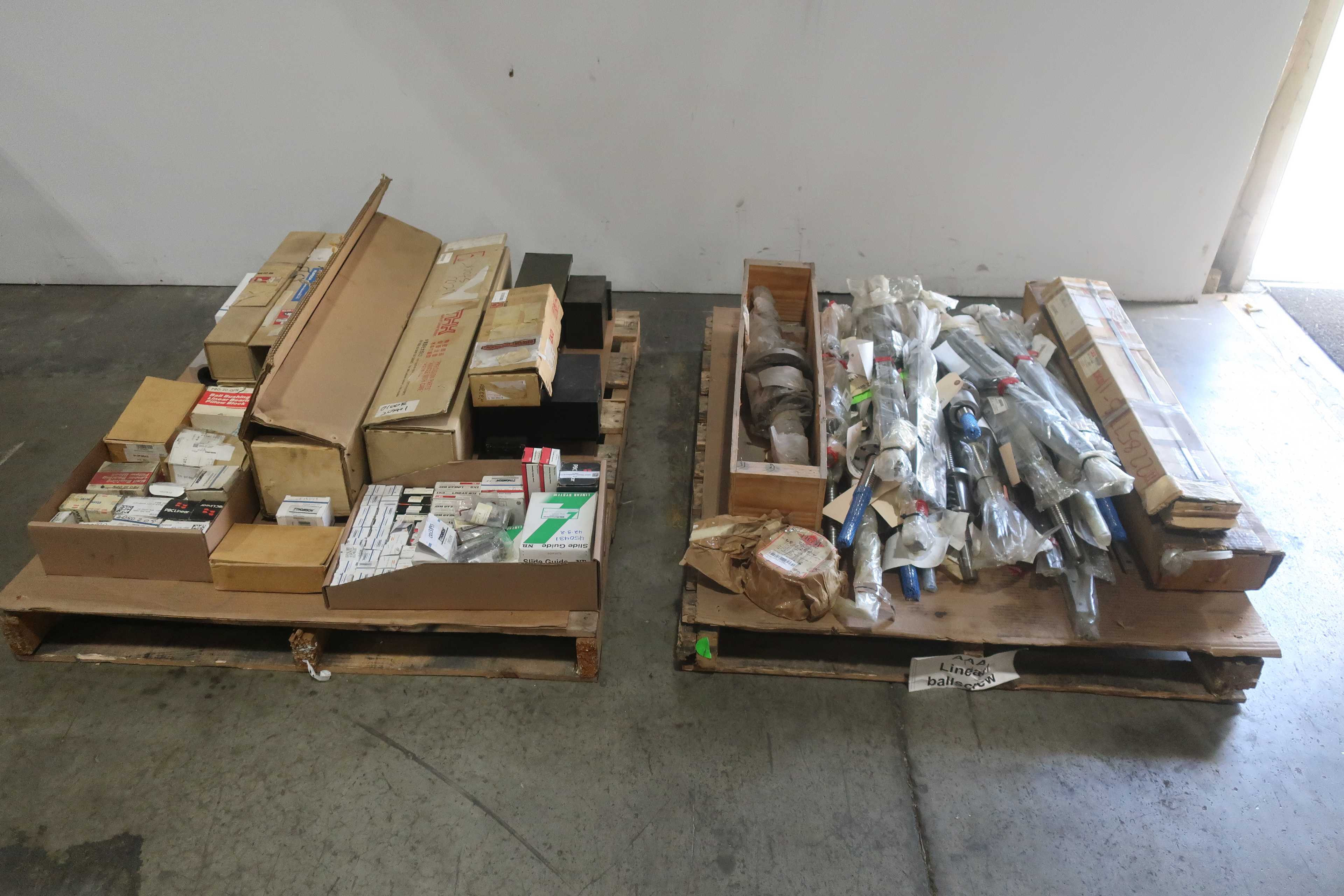 SKU 1775542 - 2 PALLETS OF ASSORTED LINEAR BALLSCREWS - LINEAR BEARING