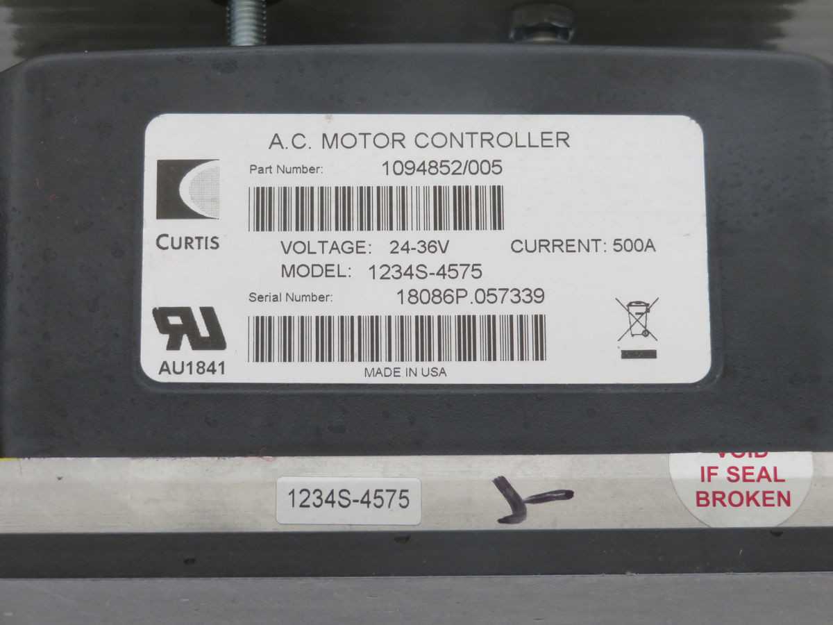 LOT OF 3 CURTIS 1234S-4575 AC MOTOR CONTROLLER T257689 - MOTOR DRIVES