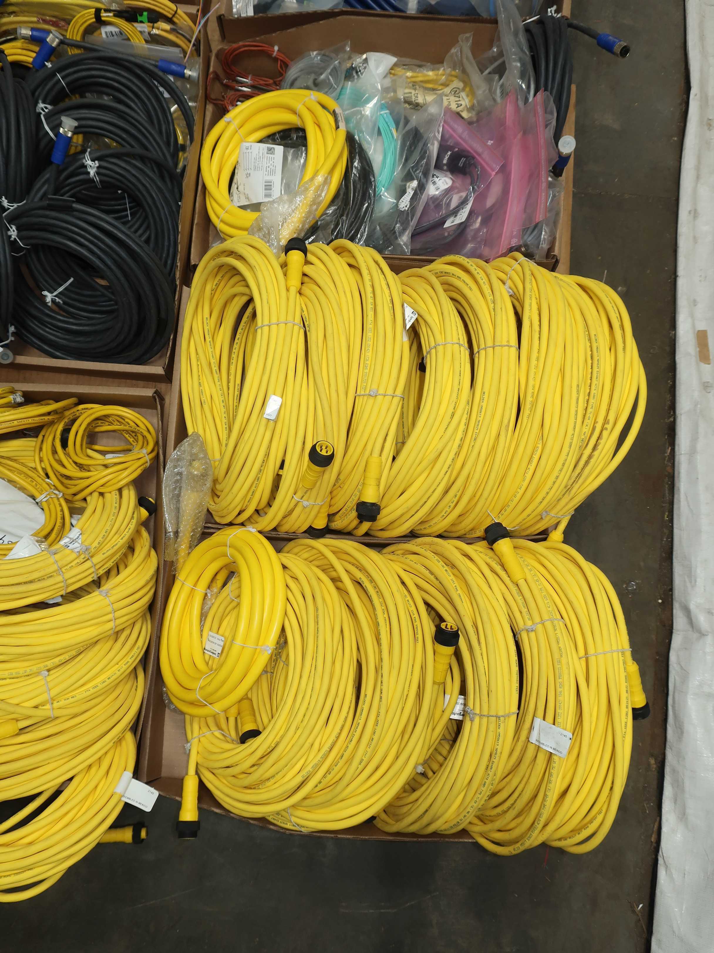 SKU 1780072 - 4 PALLETS OF ASSORTED CORDSETS CABLES - CORDSET CABLES
