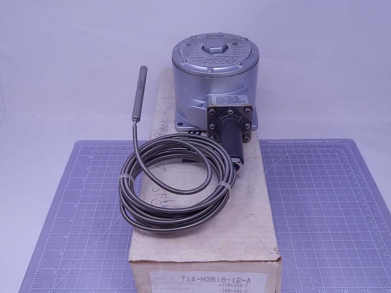 Barksdale T1X-H351S-12-A Explosion Proof Temperature Switch T139726 - TEMPERATURE CONTROL COMPONENTS