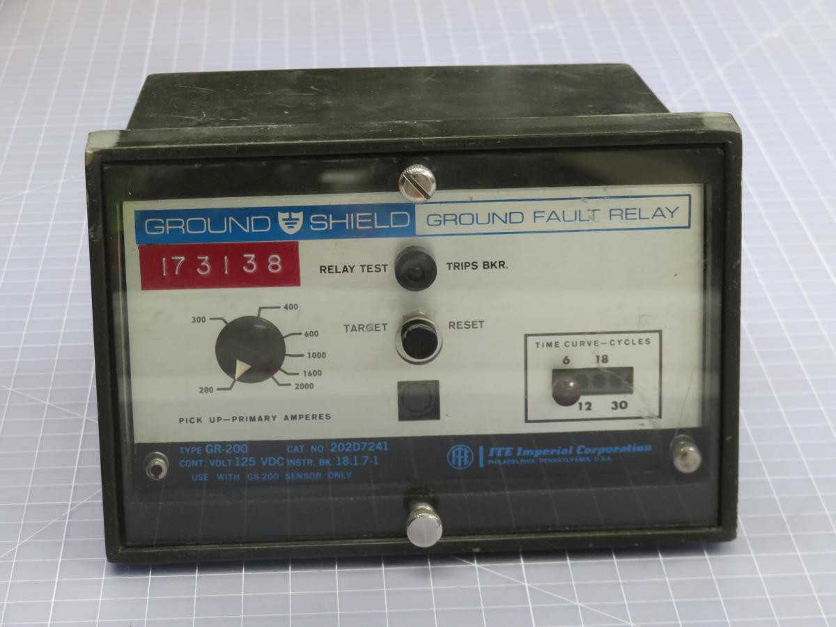 ITE 202D7241 GROUND FAULT RELAY T238944 - PROTECTION RELAY
