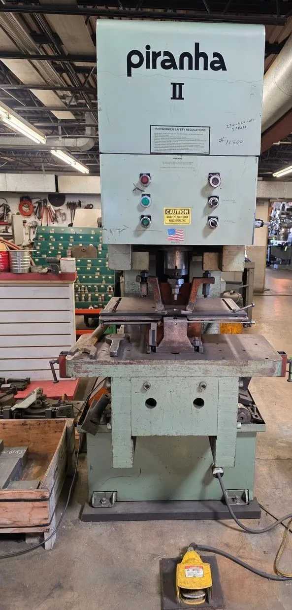 PIRANHA PII-140 HYDRAULIC IRONWORKER 6"X6"X5/8" - INCLUDES EXTENSIVE TOOLING! - IRONWORKERS
