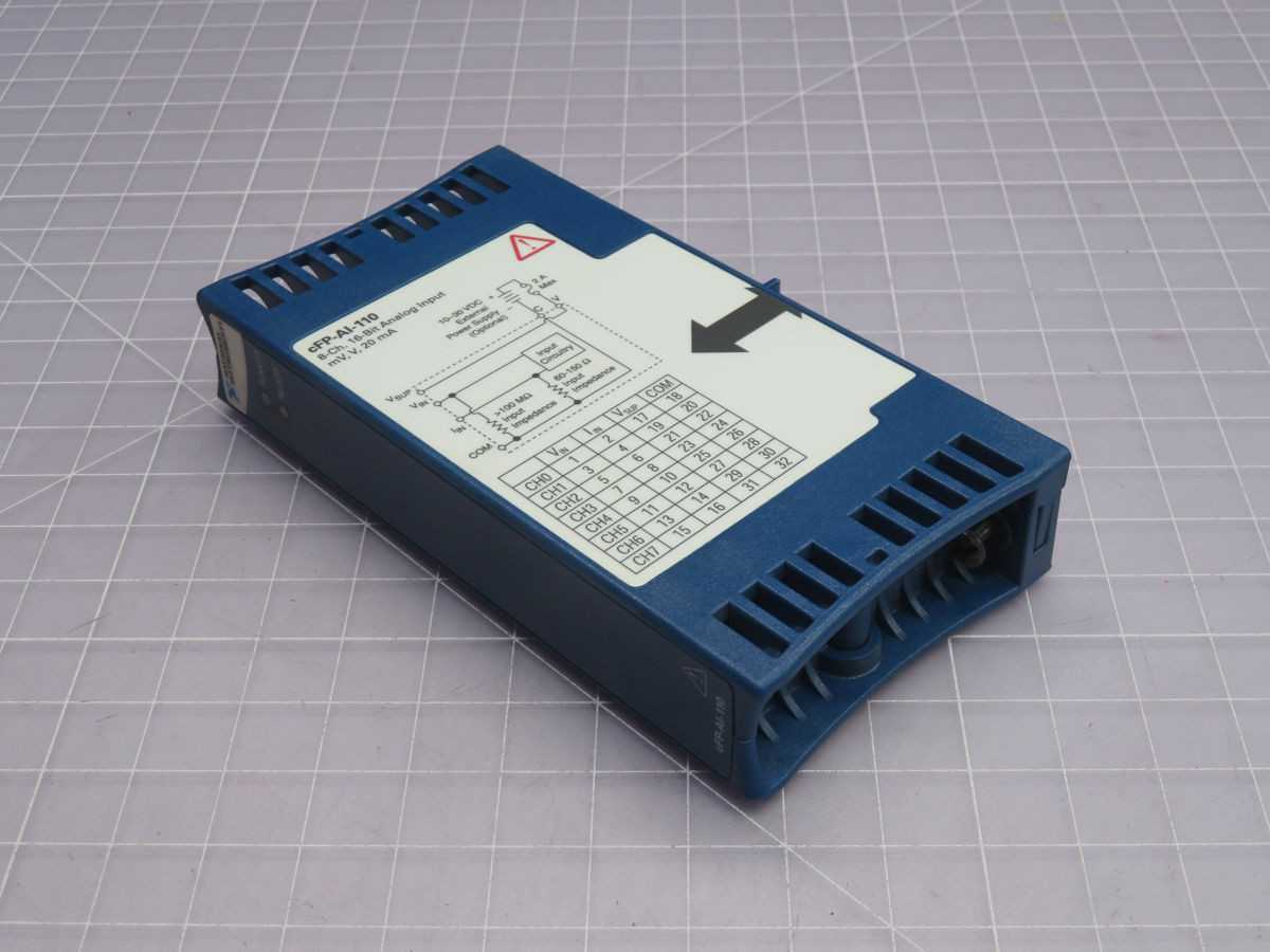 National Instruments CFP-AI-110 Input Module T254769 - High-Performance Data Acquisition - PLC MODULES