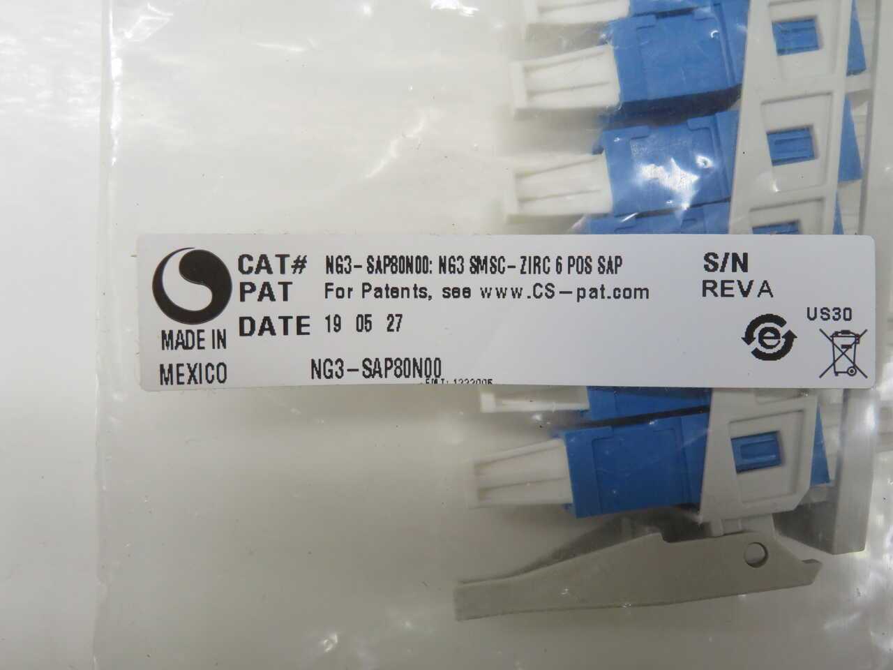 Lot Of 7 CommScope NG3-SAP80N00 Sliding Adapter Pack T272029 - FIBER OPTIC CABLE