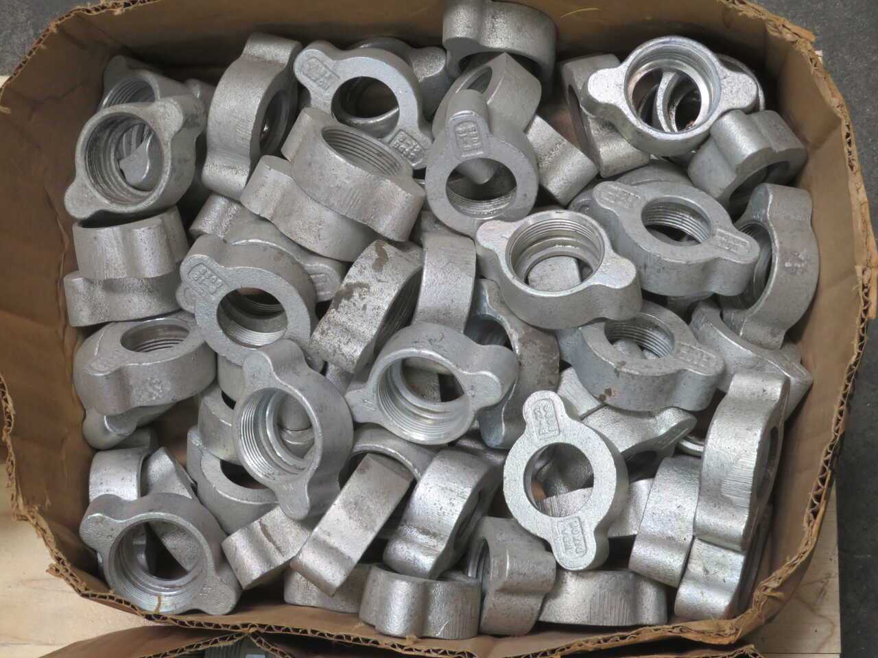 Lot Of 60 Dixon B12 Boss Ground Joint Hose Coupling Wing Nut - COUPLINGS, JOINTS, & HUBS
