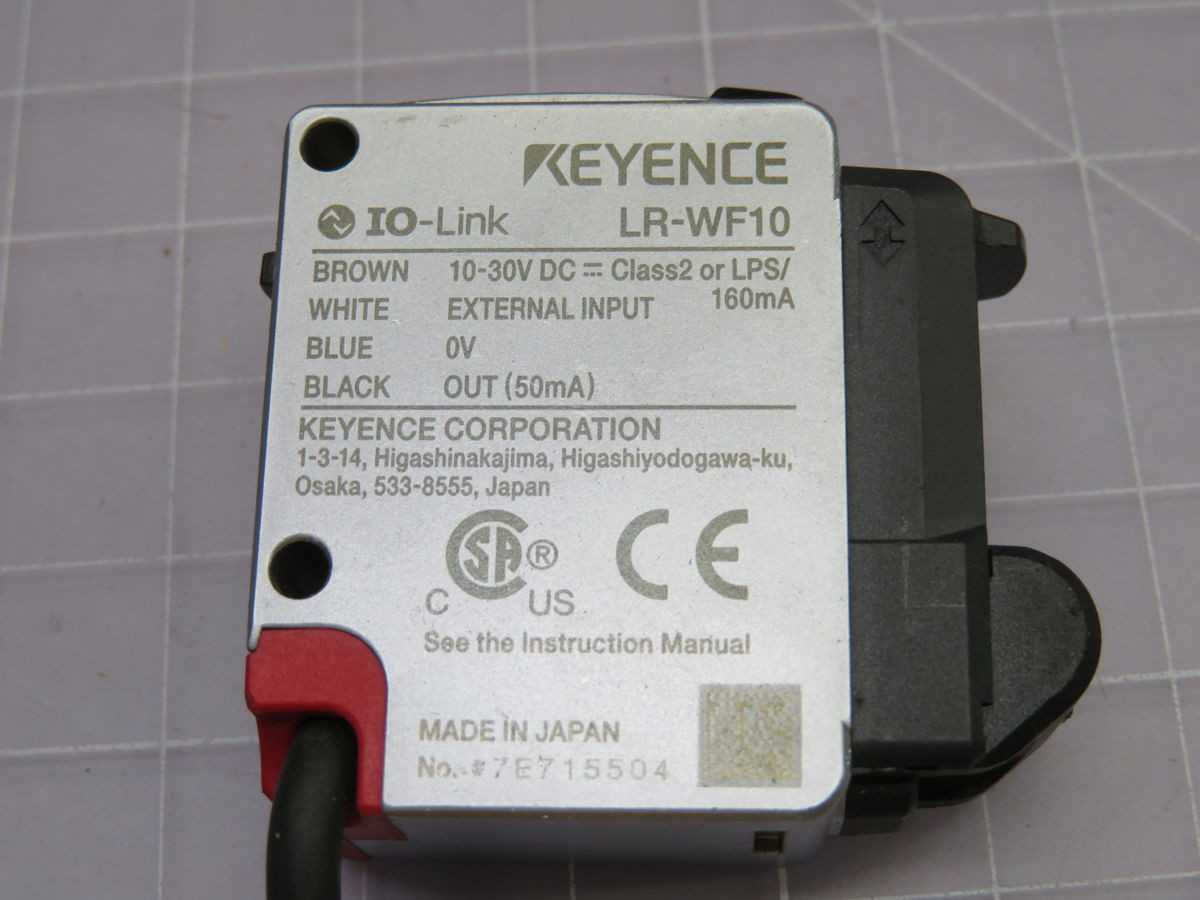 KEYENCE LR-WF10 PHOTOELECTRIC SENSOR T253981 - SENSORS