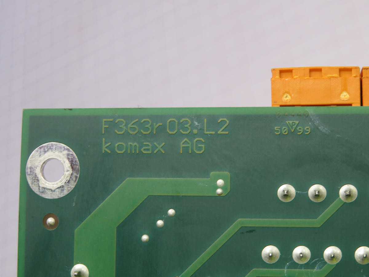 KOMAX F363R03.L2 Board Drive T228689 - High-Performance Industrial Component - PCB CIRCUIT BOARDS