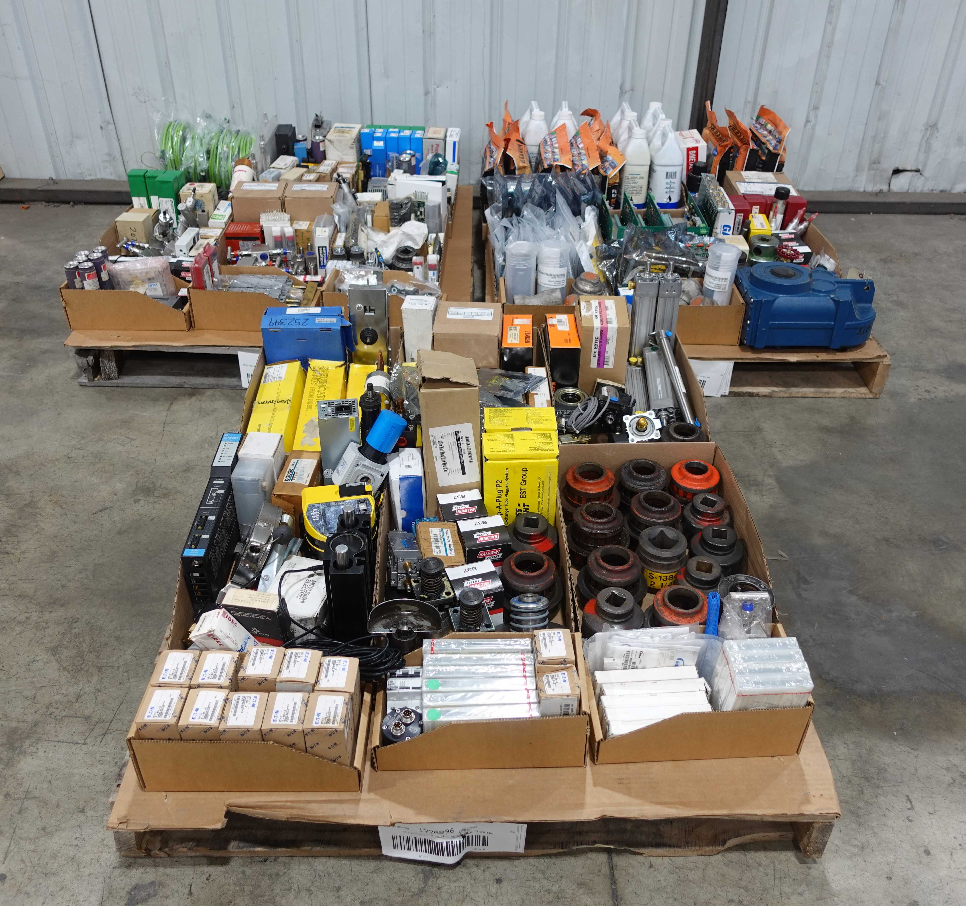 SKU 1770896 - 3 PALLETS OF ASSORTED MIXED MRO - INDUSTRIAL PARTS