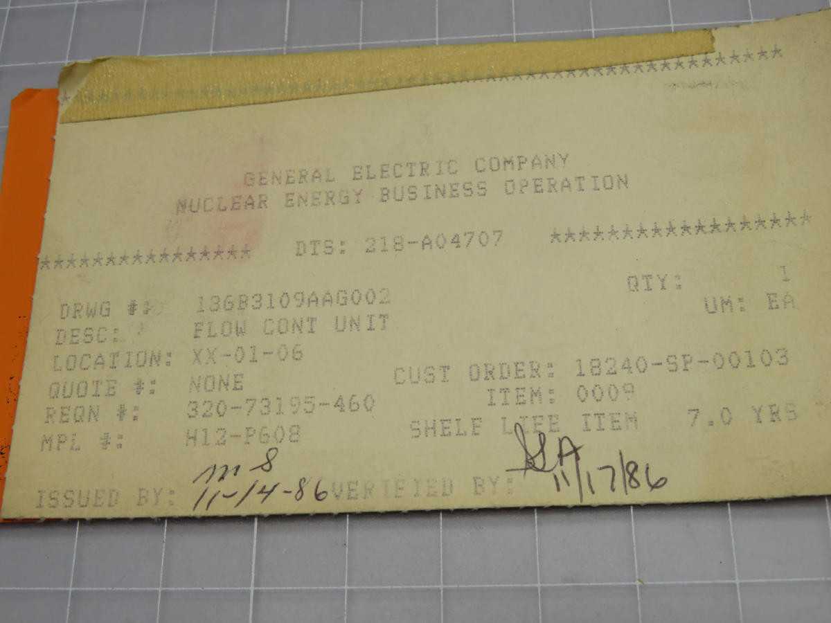 GE 186B3109AAG002 THPX8 FLOW CONT TRIP REF UNIT T220247 - PCB CIRCUIT BOARDS