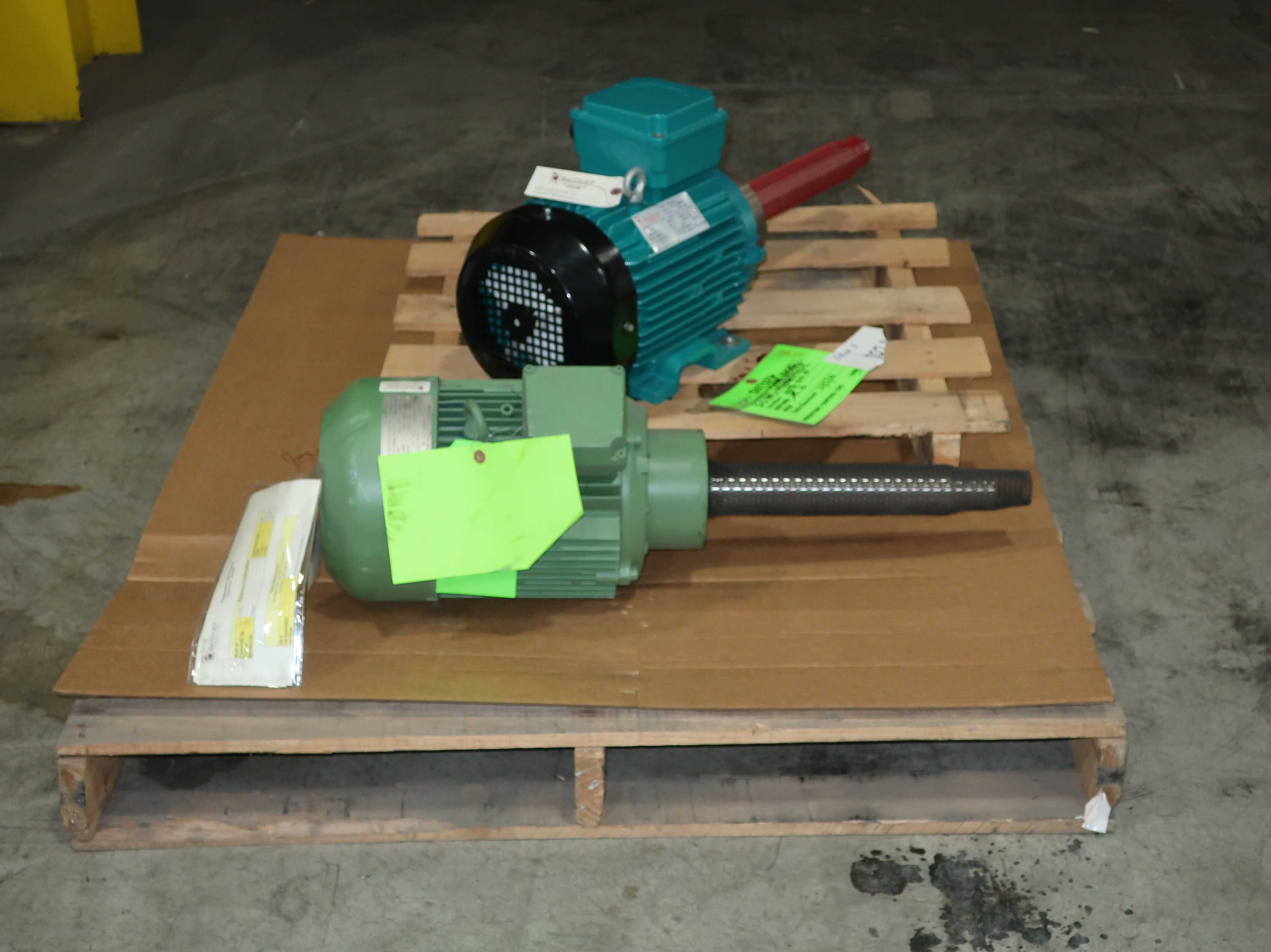 Lot Of 2 Three Phase 5.5 HP AC Electric Motors 1760 RPM 460 V - AC MOTOR