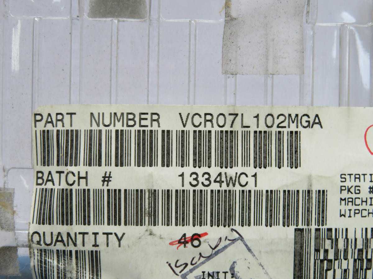 LOT OF 85 KEMET VCR07L102MGA CAPACITOR CERAMIC MULTILAYER T220227 - ELECTRICAL COMPONENTS