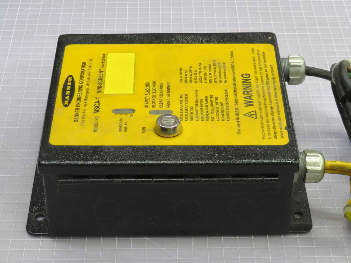 BANNER MSCA-1 SAFETY CONTROLLER T248194 - PLC MODULES