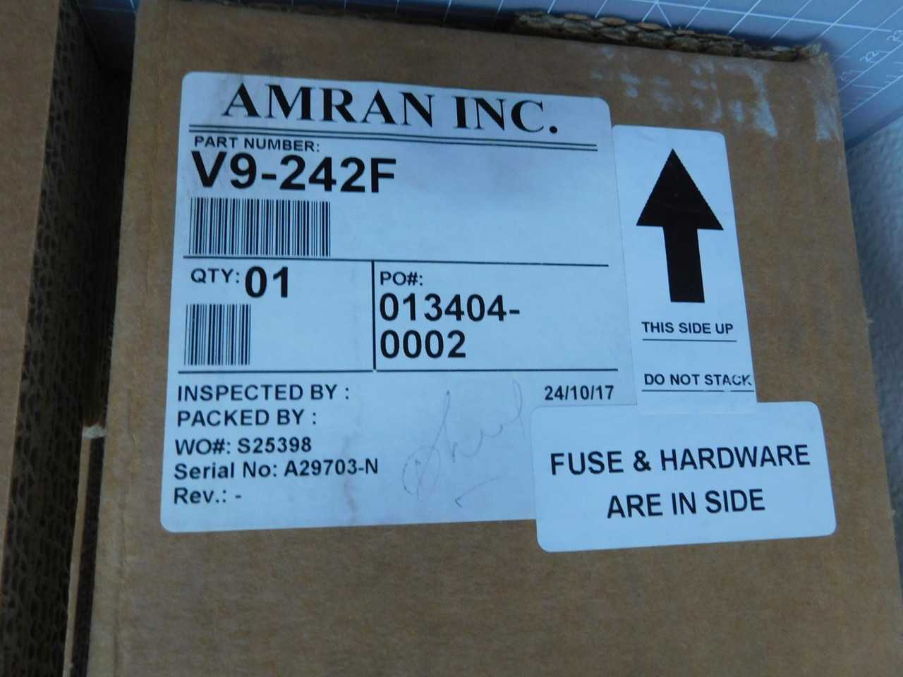 AMRAN V9-242F MEDIUM VOLTAGE POTENTIAL TRANSFORMER T147469 - POWER TRANSFORMERS