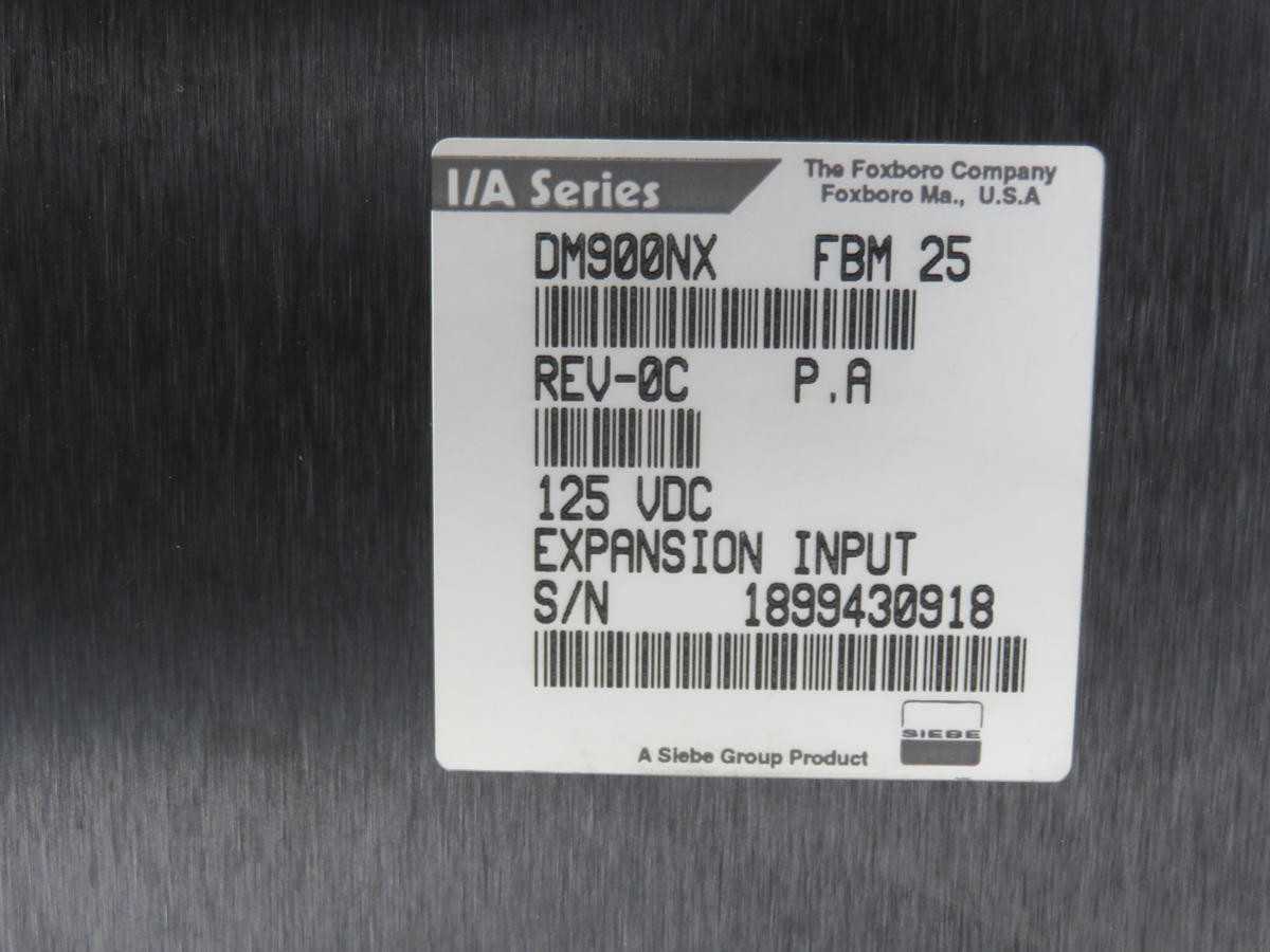 FOXBORO DM900NX FBM 25 125 VDC EXPANSION INPUT T216888 - AUTOMATION & CONTROLS