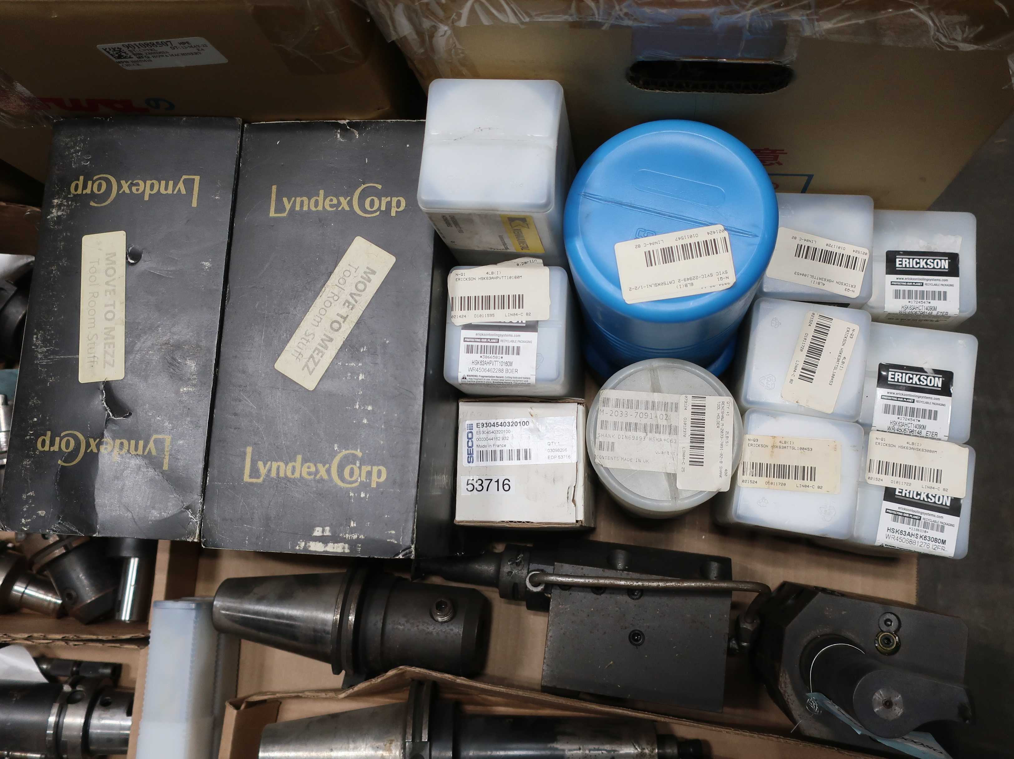 SKU 1770866 - 2 PALLETS OF ASSORTED TOOL HOLDERS - MACHINING EQUIPMENT