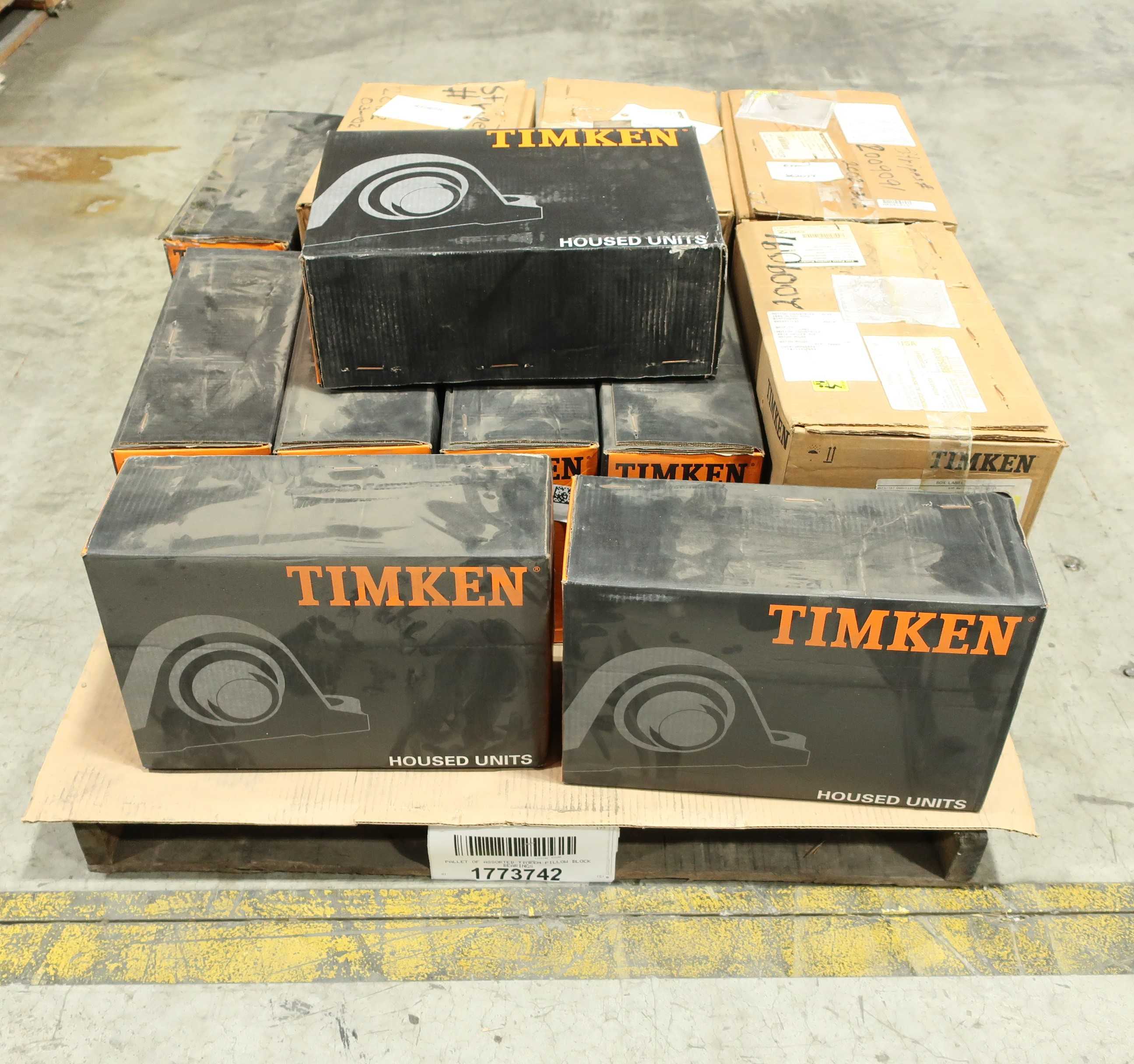 SKU 1773742 - PALLET OF ASSORTED TIMKEN PILLOW BLOCK BEARINGS - PILLOW BLOCK BEARING